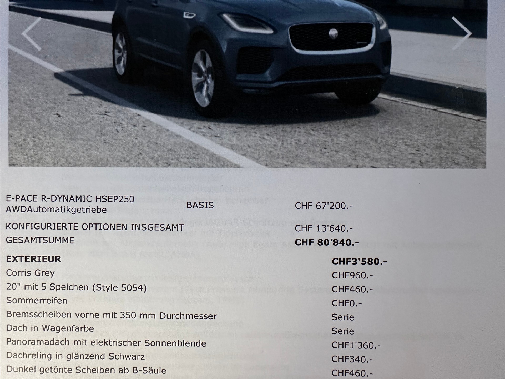 JAGUAR E-Pace 2.0 P250 R-Dynamic HSE AWD - FULL OPTIONS - Prix neuf CHF 80'840.- Aucun frais à prévoir-image-3