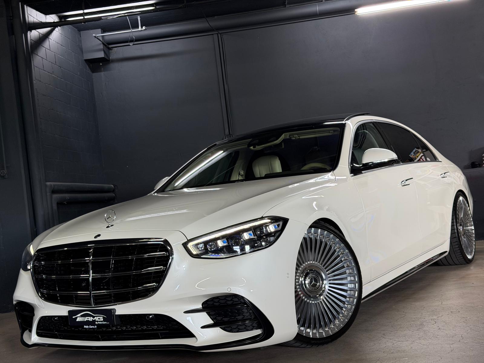 MERCEDES-BENZ S 400 d Lang 4Matic AMG Line 9G-Tronic White&Silver Performance 2 Jahre Garantie & Gratisservice CH-Fahrzeug