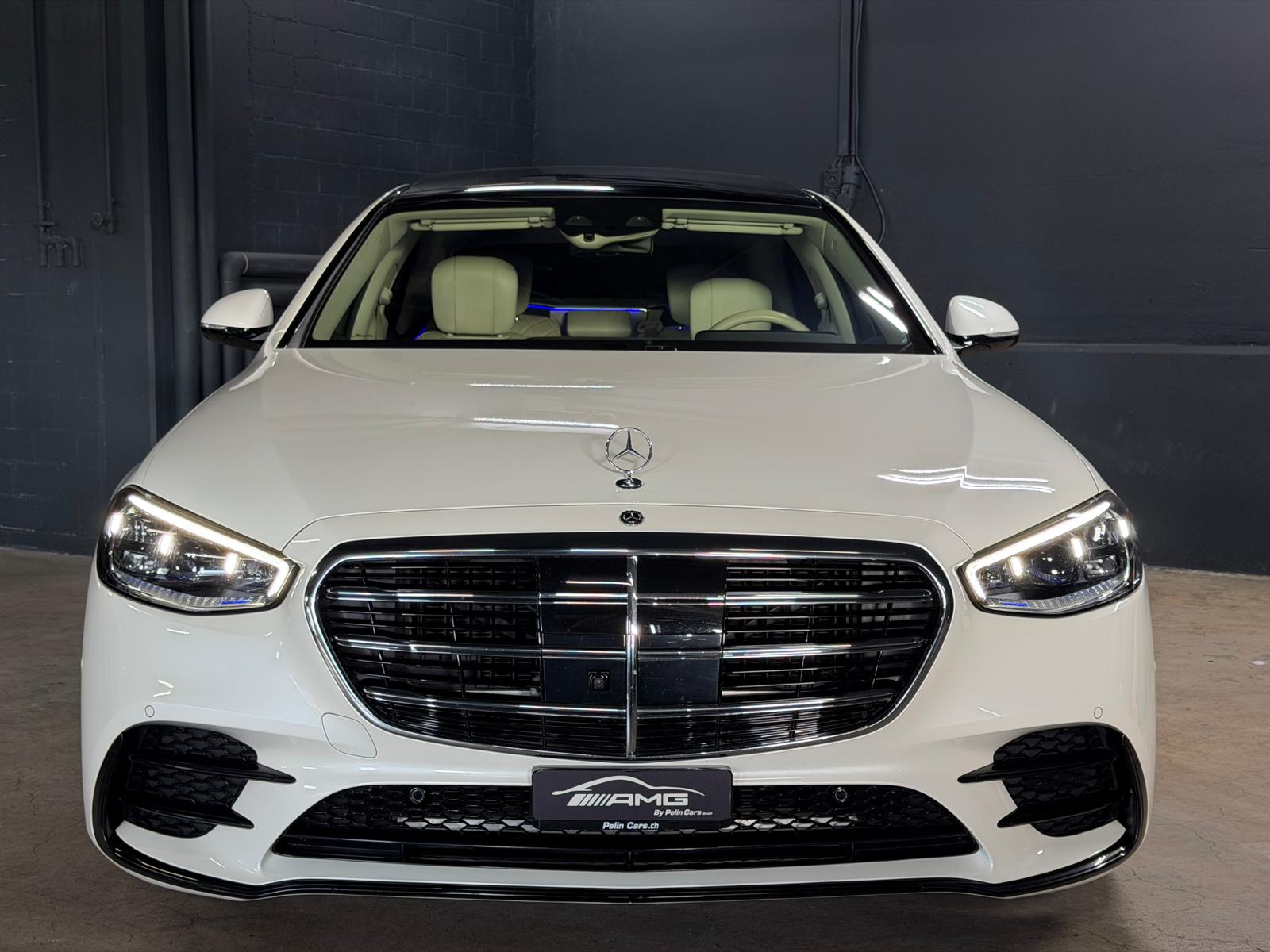 MERCEDES-BENZ S 400 d Lang 4Matic AMG Line 9G-Tronic White&Silver Performance 2 Jahre Garantie & Gratisservice CH-Fahrzeug-showroom-element-2