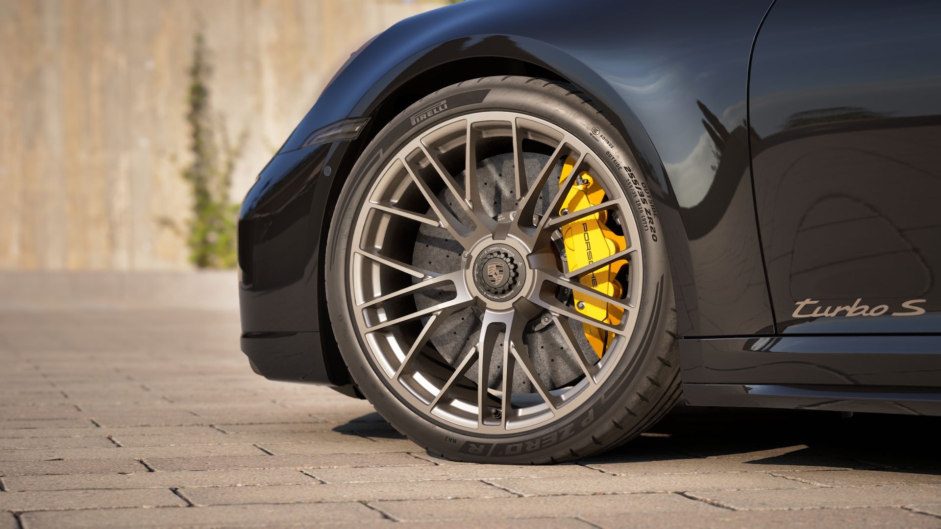 PORSCHE Turbo S 992.2 black/black