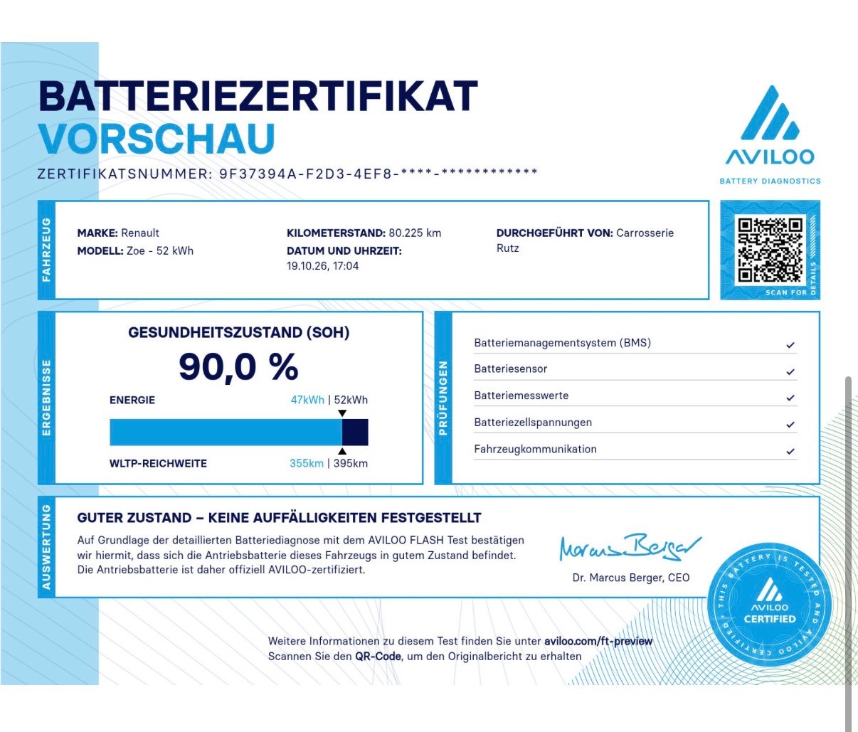 RENAULT Zoe Intens R135 (incl. Batterie)-image-9