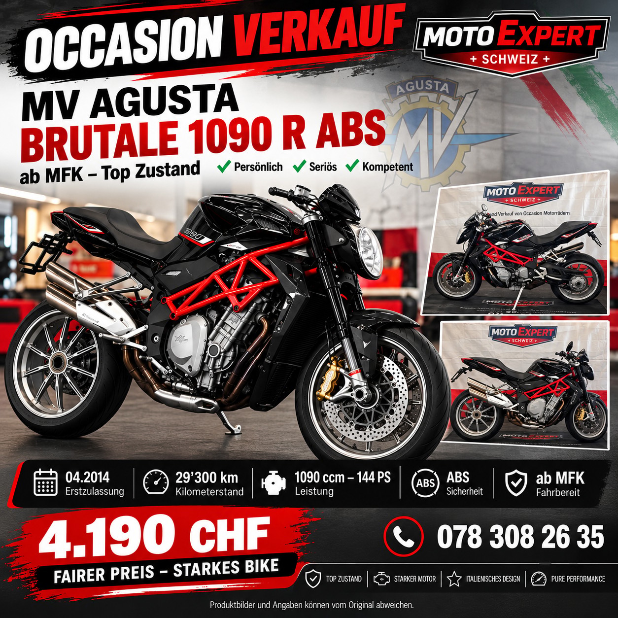 MV AGUSTA B4 Brutale 1090 R ABS