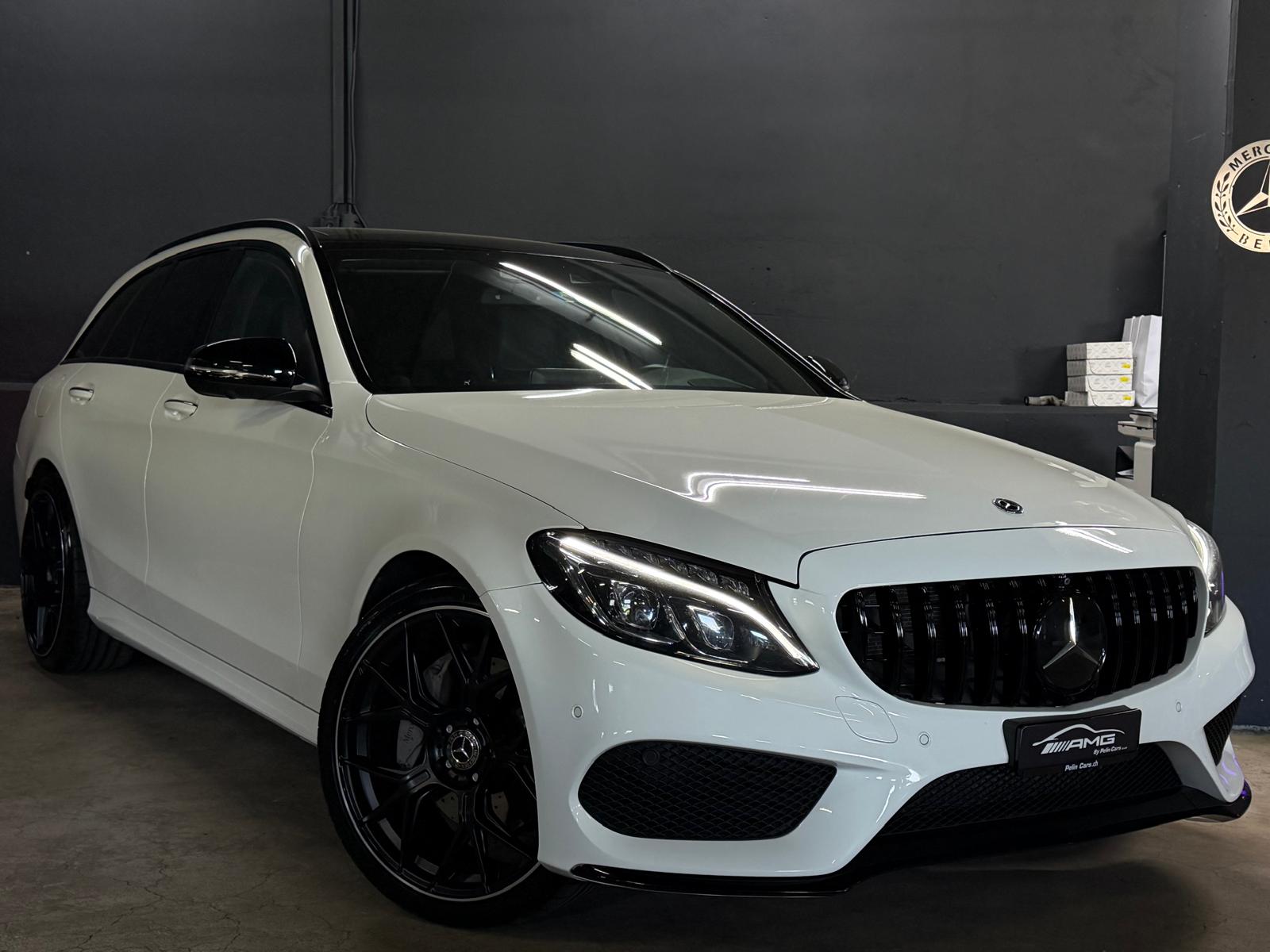 MERCEDES-BENZ C 250 d AMG (C43 AMG Bodykit) 4Matic 9G-Tronic Limited White&Black Performance-image-4