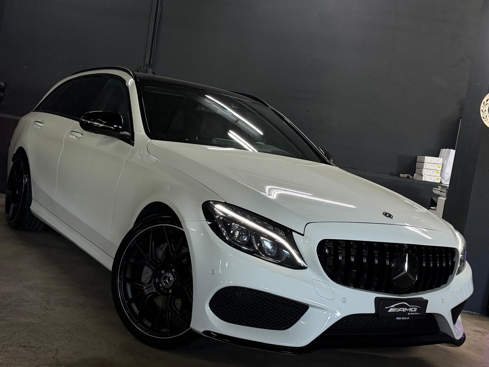 MERCEDES-BENZ C 250 d AMG (C43 AMG Bodykit) 4Matic 9G-Tronic Limited White&Black Performance-image-3