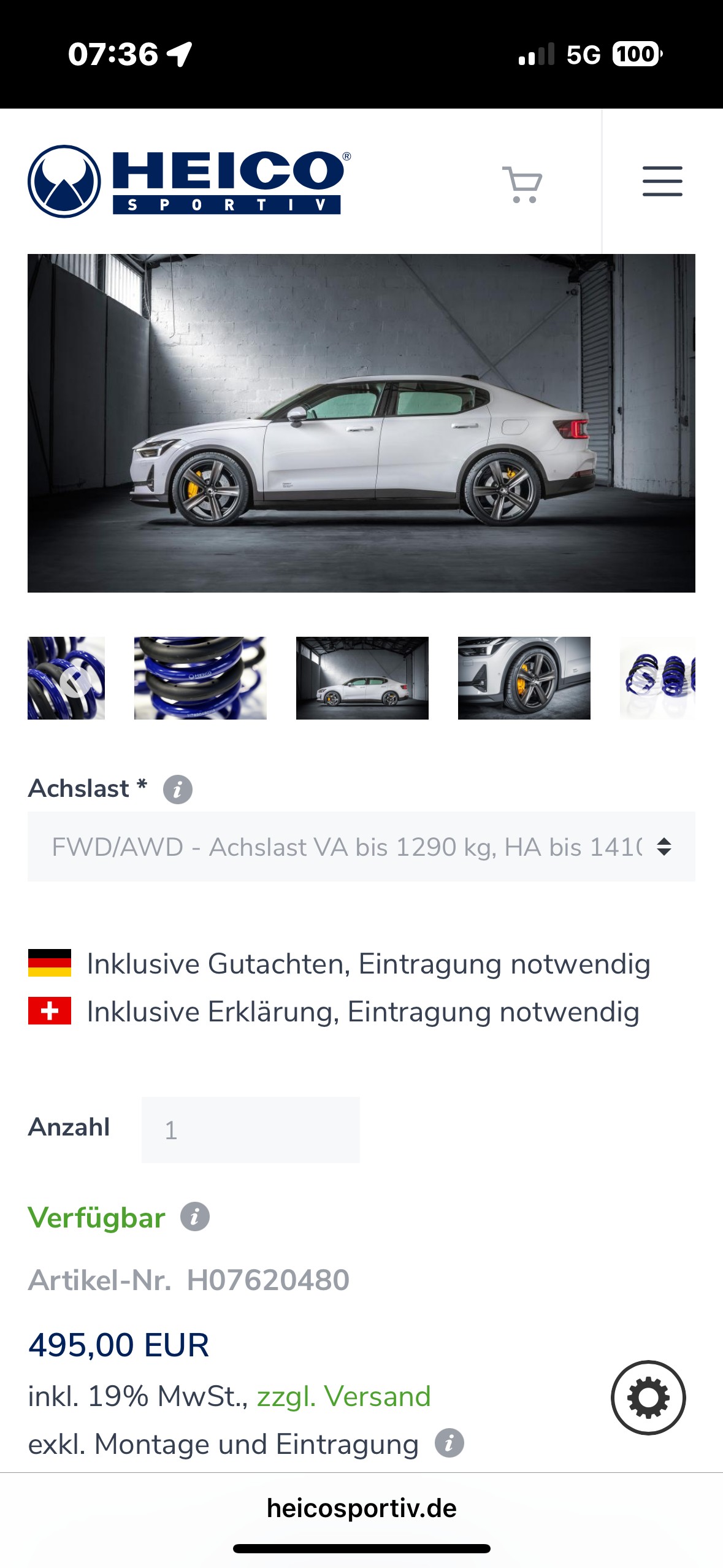POLESTAR Polestar 2 Long Range Dual 78 kWh-image-8