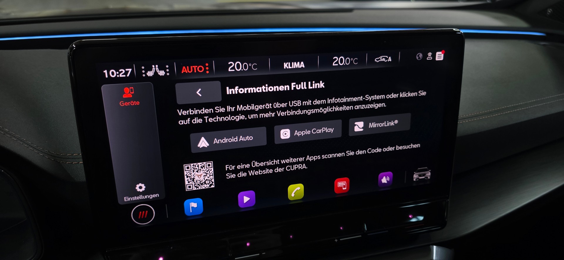 CUPRA Formentor 2.5TSI VZ5 4Drive DSG *ACC&LaneAssist*360°Kamera*Ambientebeleuchtung*AppleCarPlay&AndrioidAuto*-image-19