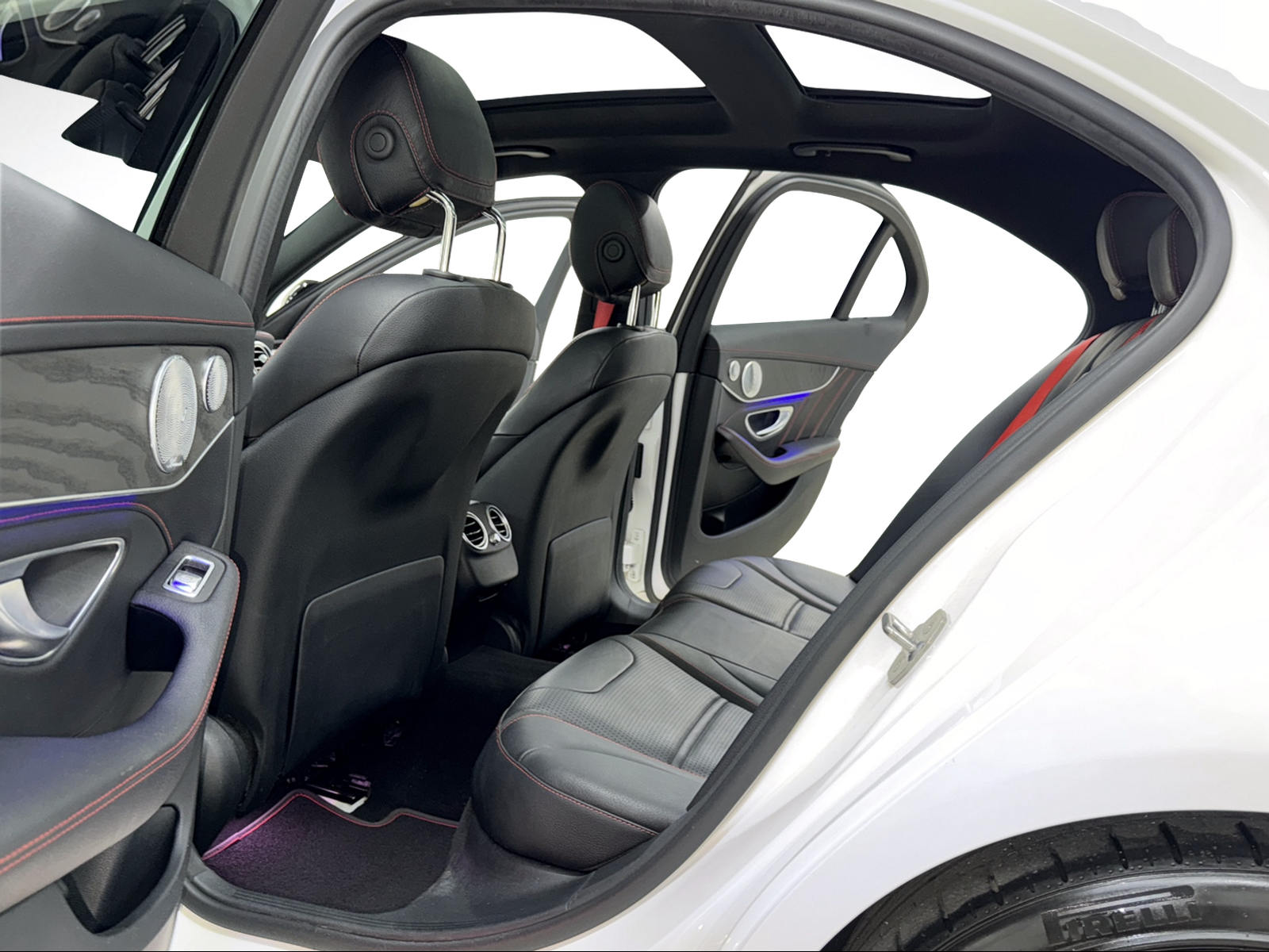 MERCEDES-BENZ C 43 AMG 4Matic Polarweiss Speedshift TCT 9G | 360° Kamera | Panoramadach | Performance Abgasanlage | Night-Paket | Burmester |-image-8