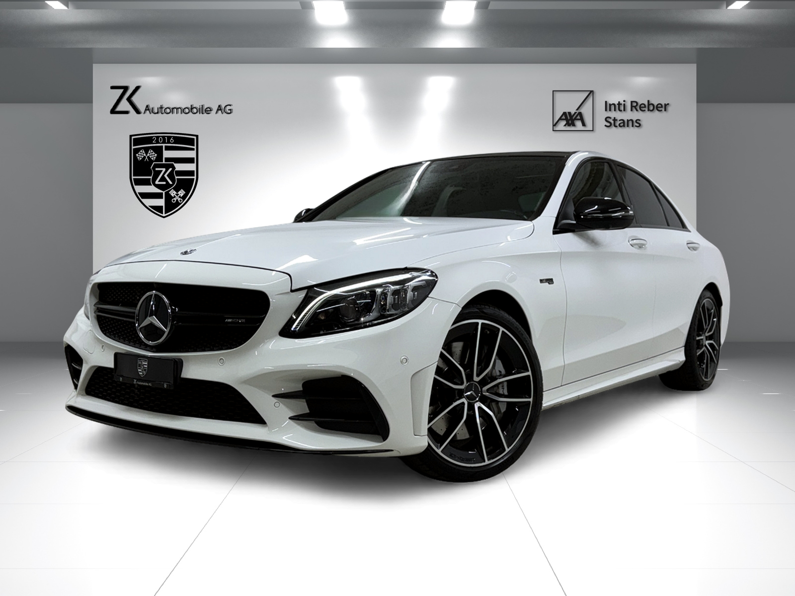 MERCEDES-BENZ C 43 AMG 4Matic Polarweiss Speedshift TCT 9G | 360° Kamera | Panoramadach | Performance Abgasanlage | Night-Paket | Burmester |-image-0