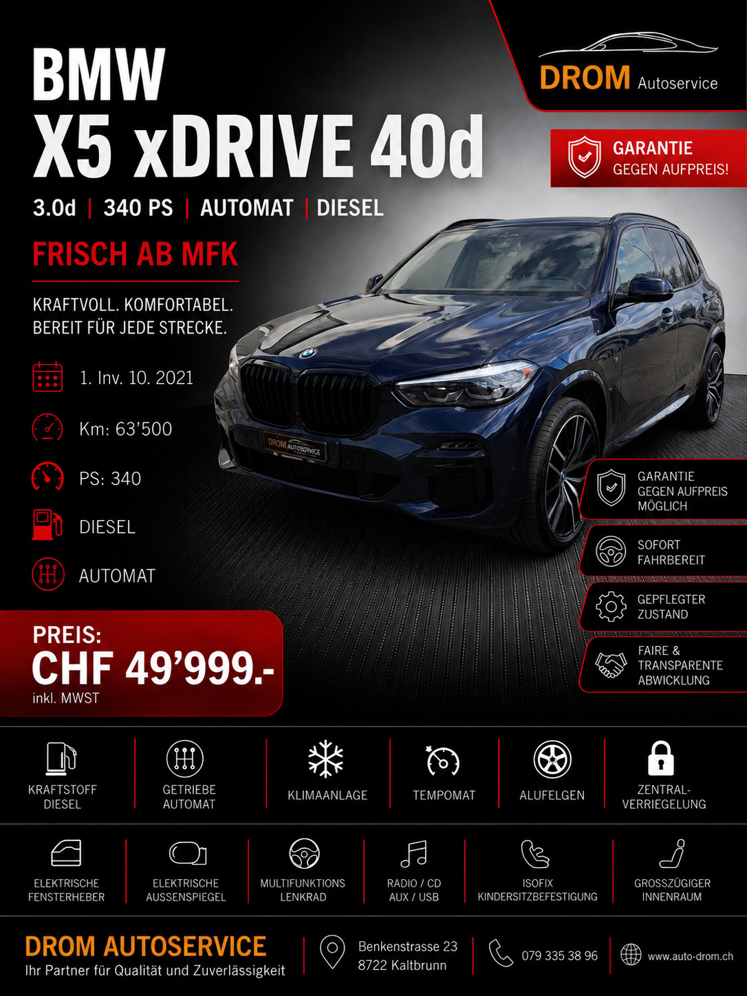 BMW X5 xDrive 48V 40d M Sport Steptronic-image-0