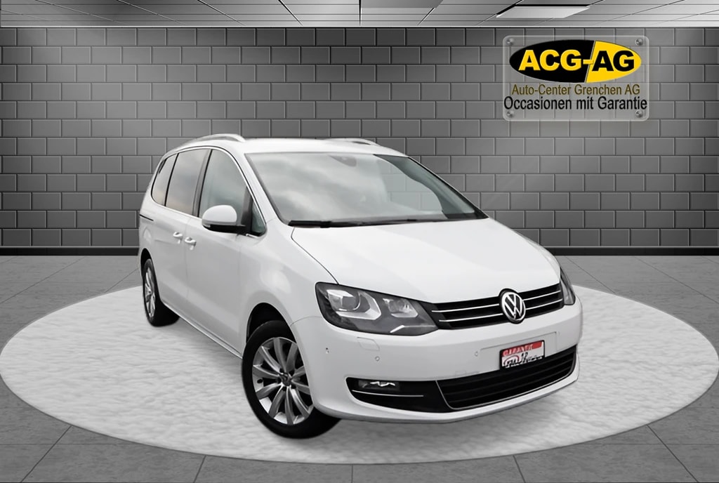 VW Sharan 2.0 TDI BMT Highline 4Motion DSG ** Alcantara-Leder ** Gr-Navi ** RF-Kamera ** ACC ** Totwinkel-Assistent ** Ab MFK-image-0