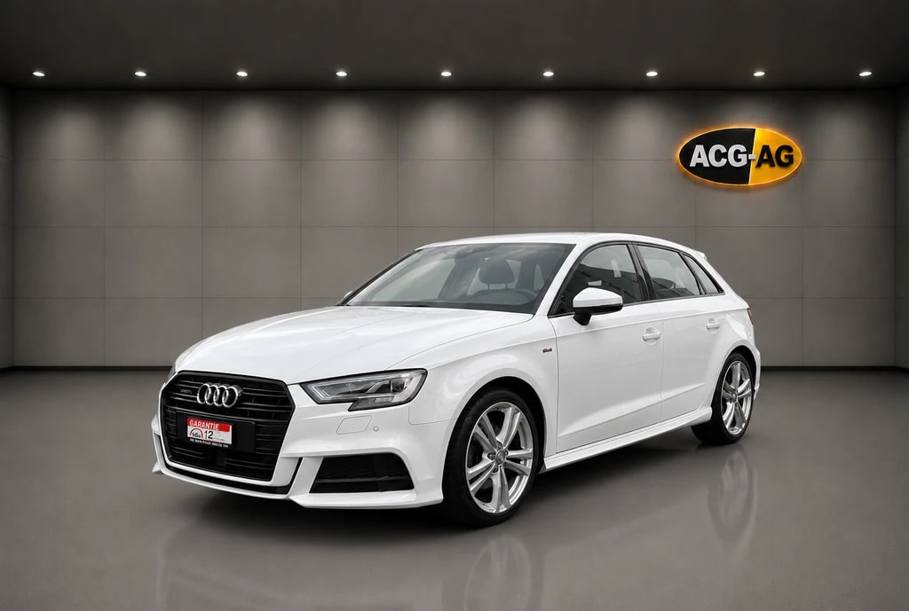 AUDI A3 Sportback 40 TDI Sport quattro S-tronic ** S-Line Modell ** Teil-Leder ** Gr-Navi ** PDC V+H ** LTZ MFK 13.03.2026 **-image-2