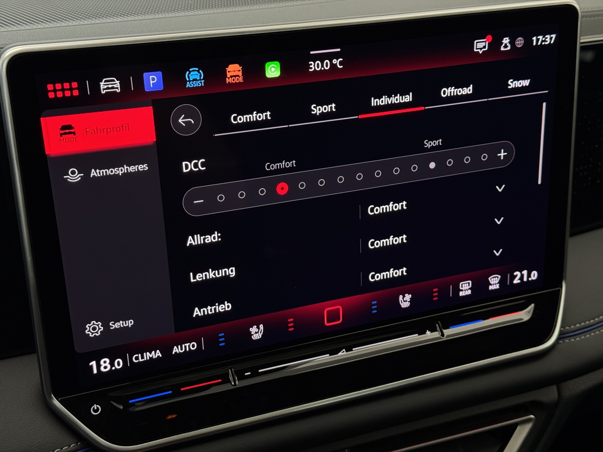 VW Tiguan 2.0 TSI DSG R-Line 4M. "Leder Varenna-Pano-360°Kamera-Black Style"-image-22