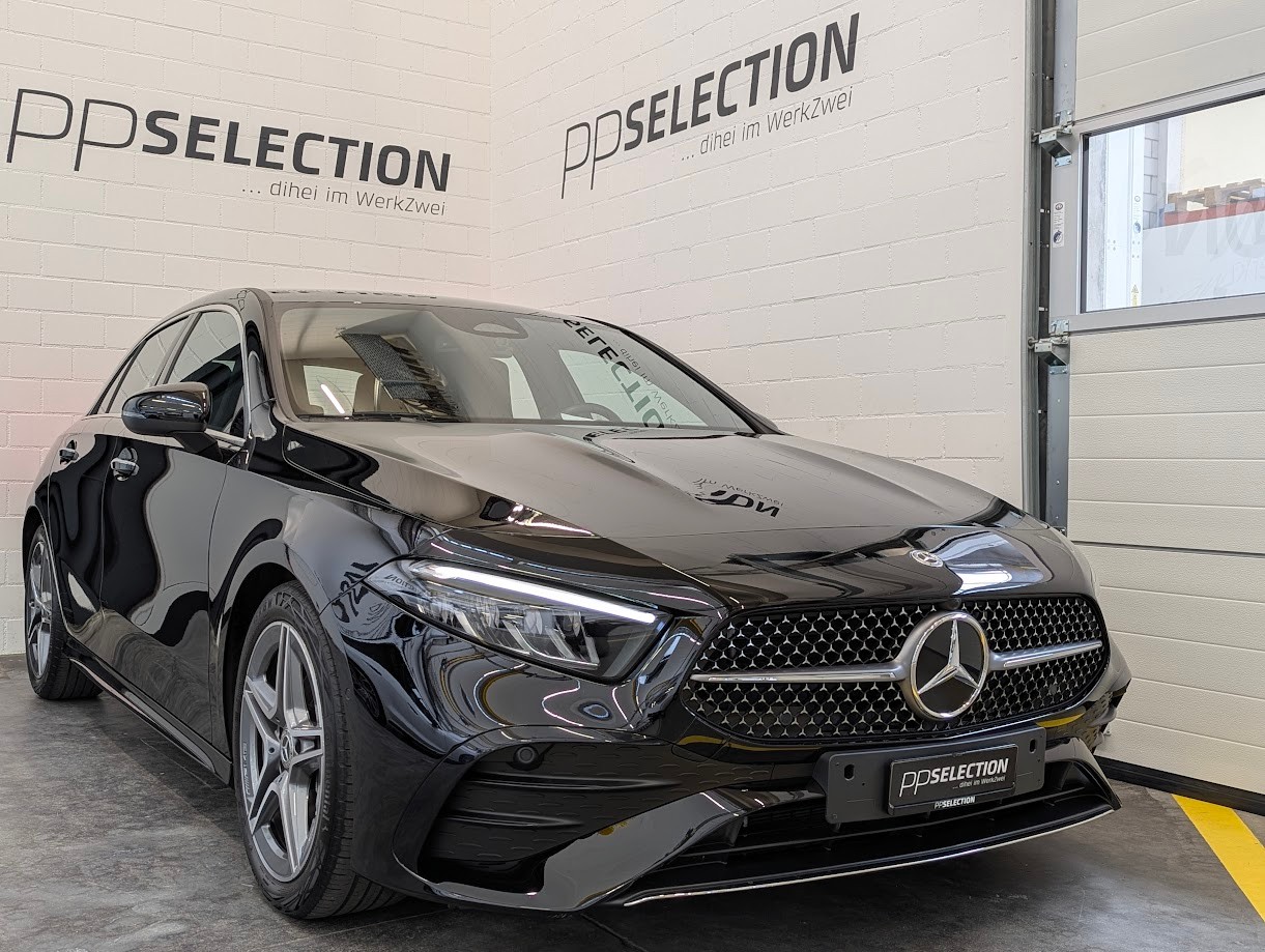 MERCEDES-BENZ A 180 AMG Line 7G-DCT*FACELIFT WERKSGAR VOLL-LED TEILLEDER-SPORTSITZE CAM MBUX-NAVI SITZHEIZUNG UVM*-image-0