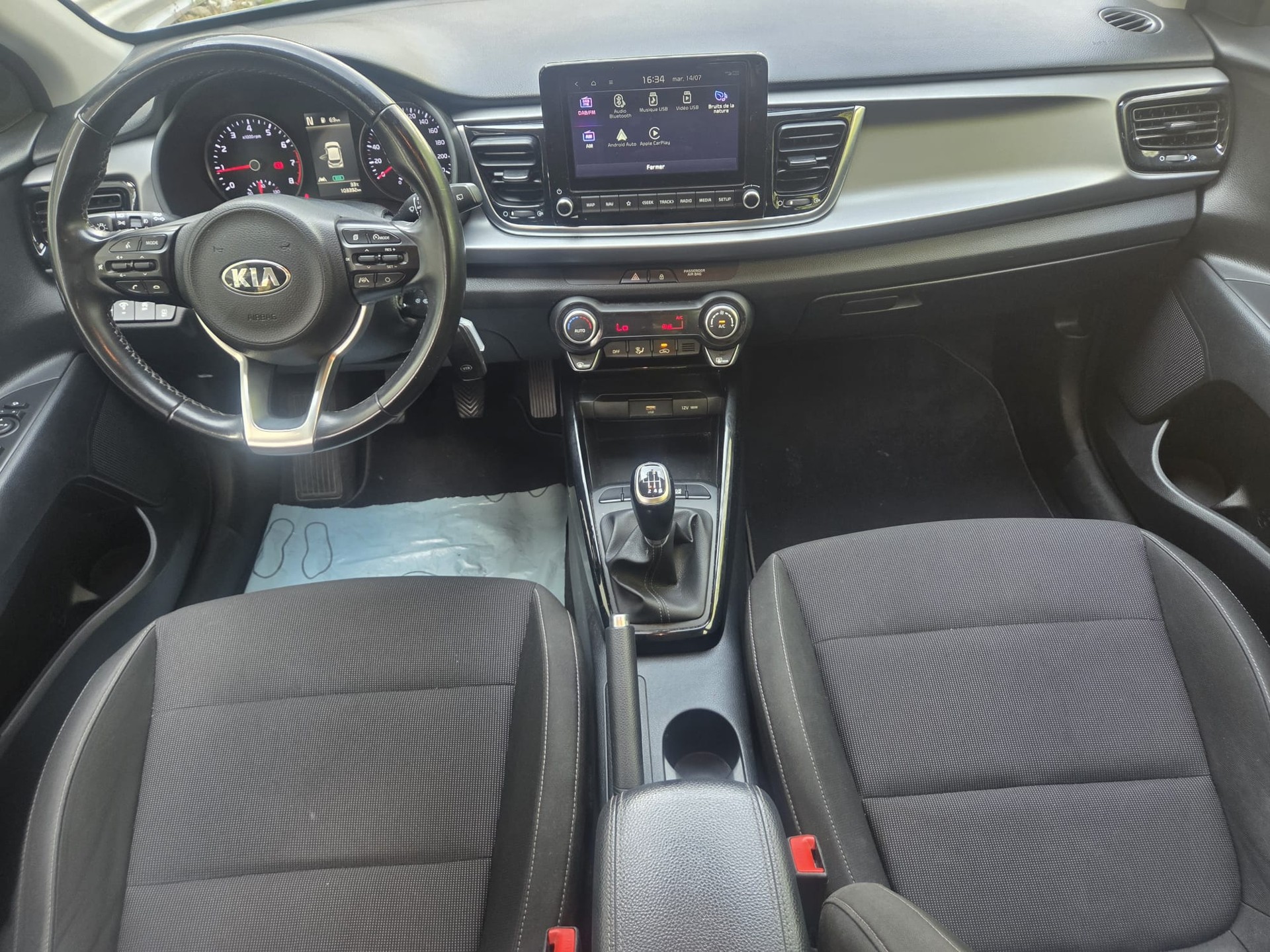 KIA Rio 1.0 T-GDi MHEV Drive * Mild Hybride 100 PS * Carplay * Rabais plaques % * Ab MFK * Expertisé-image-5