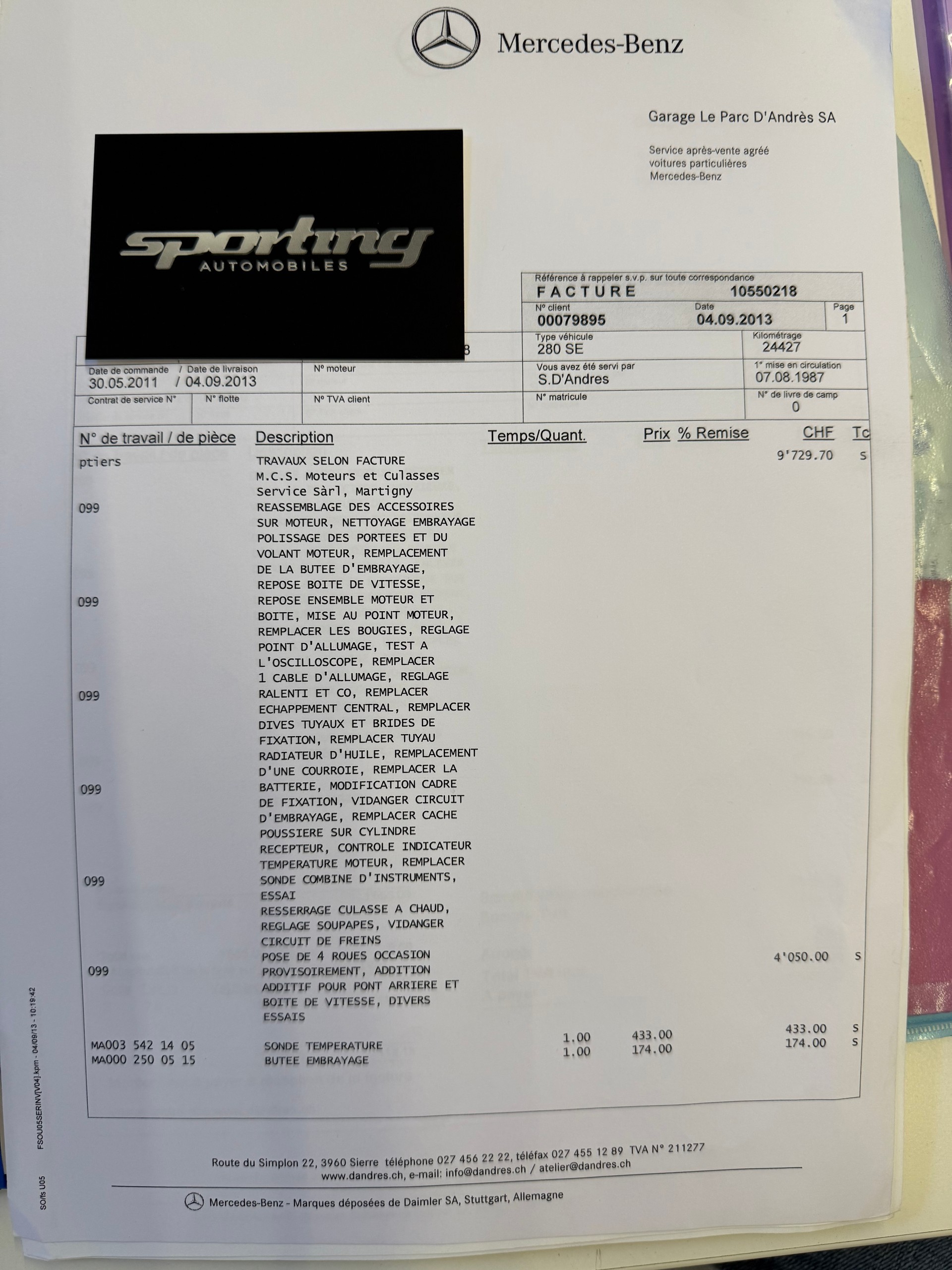 MERCEDES-BENZ SE Moteur refait à Neuf-image-24