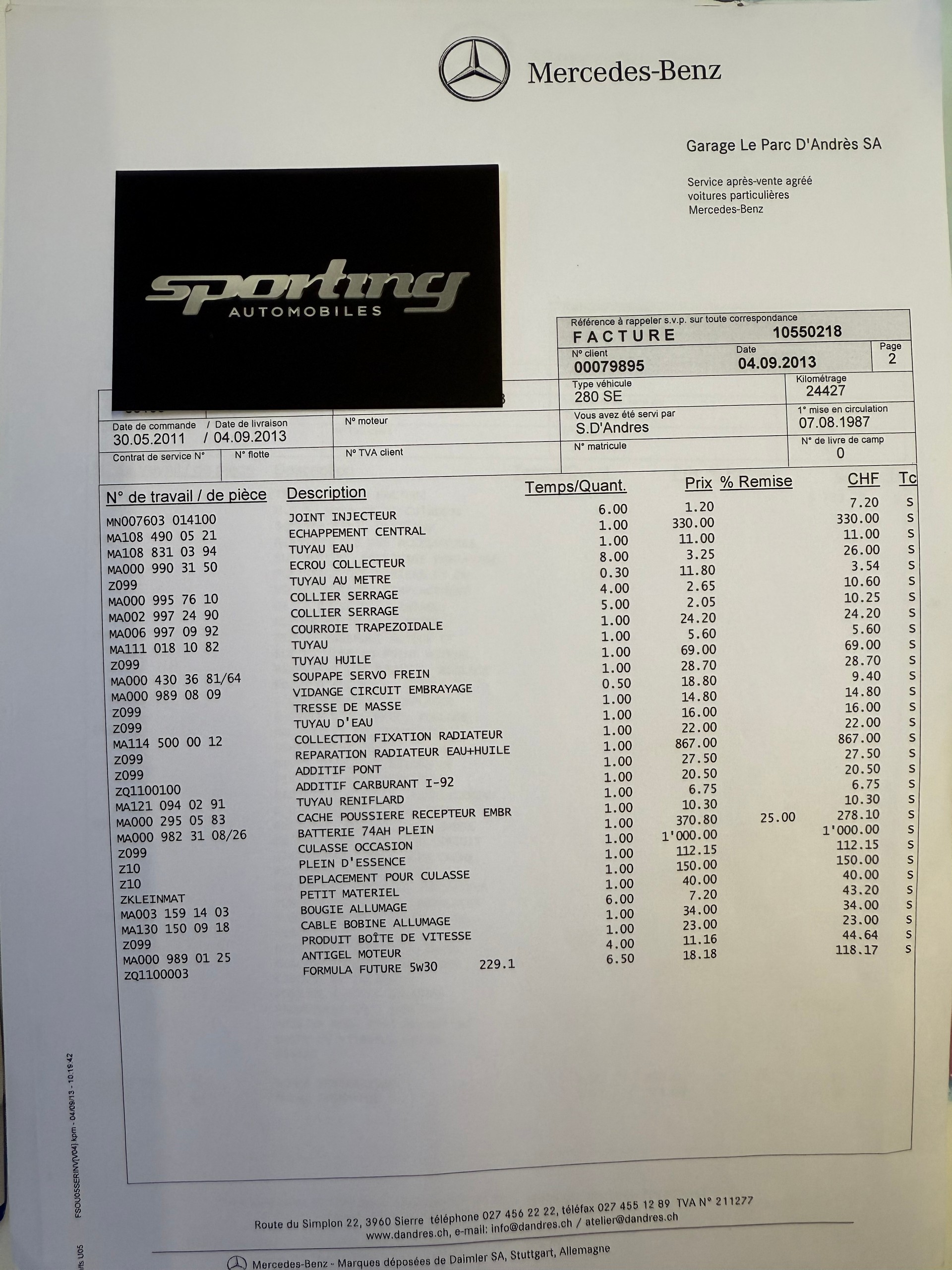 MERCEDES-BENZ SE Moteur refait à Neuf-image-23