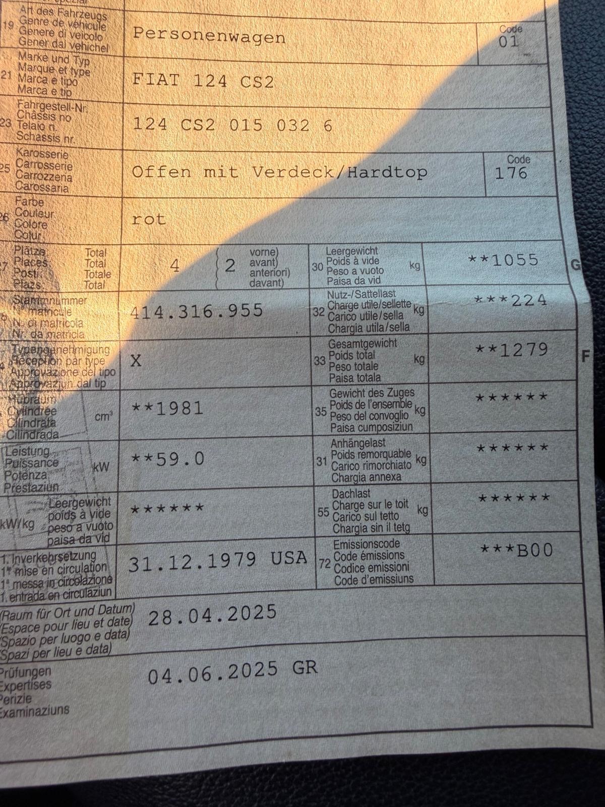FIAT 124 CSA 2.0 80PS-image-13