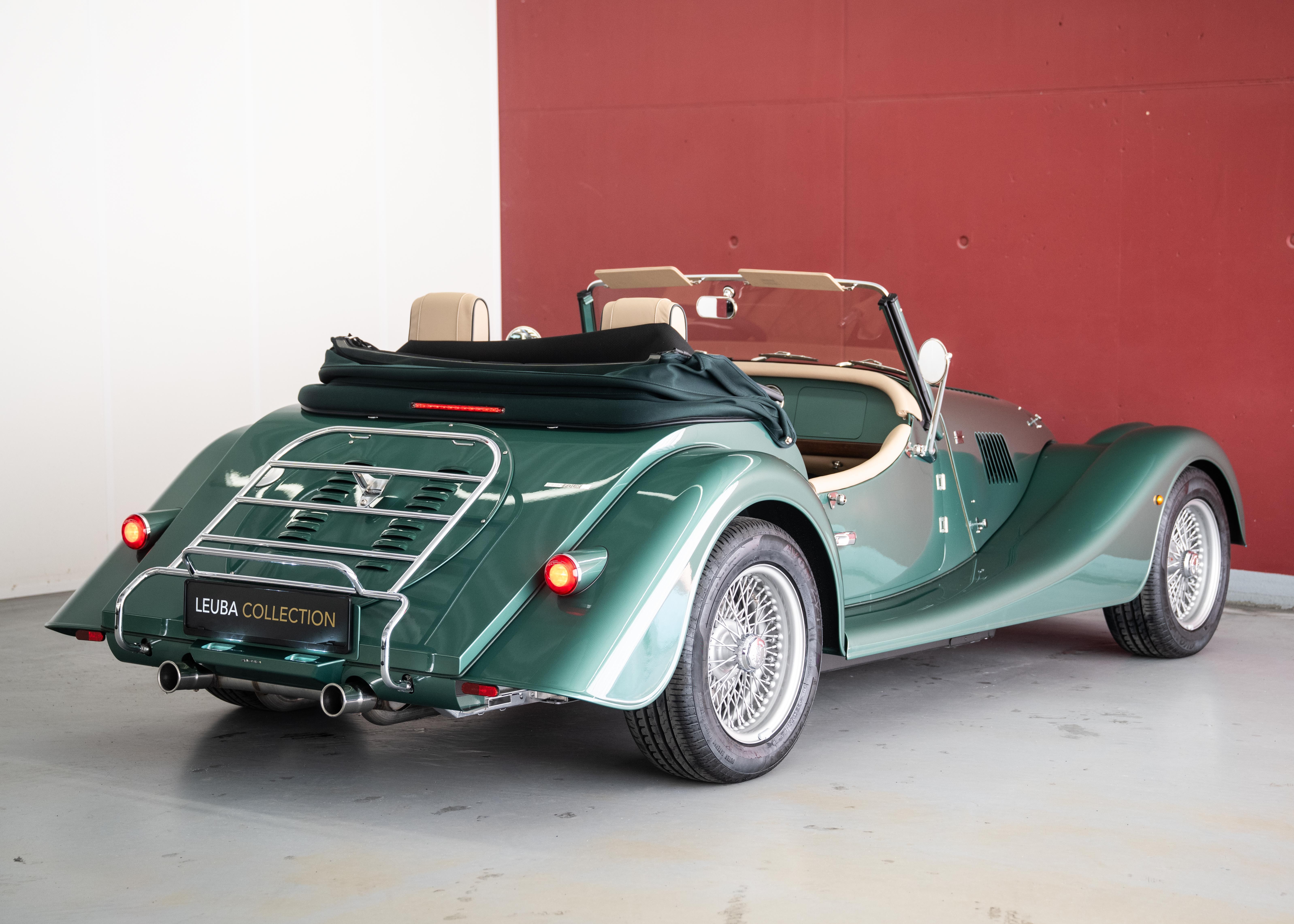 Image MORGAN PLUS-FOUR Plus Four 75th Anniversary (New Swiss car, World Limited Edition 1 of 75, Aston Martin Almond Green metallic paint) - SOLD !