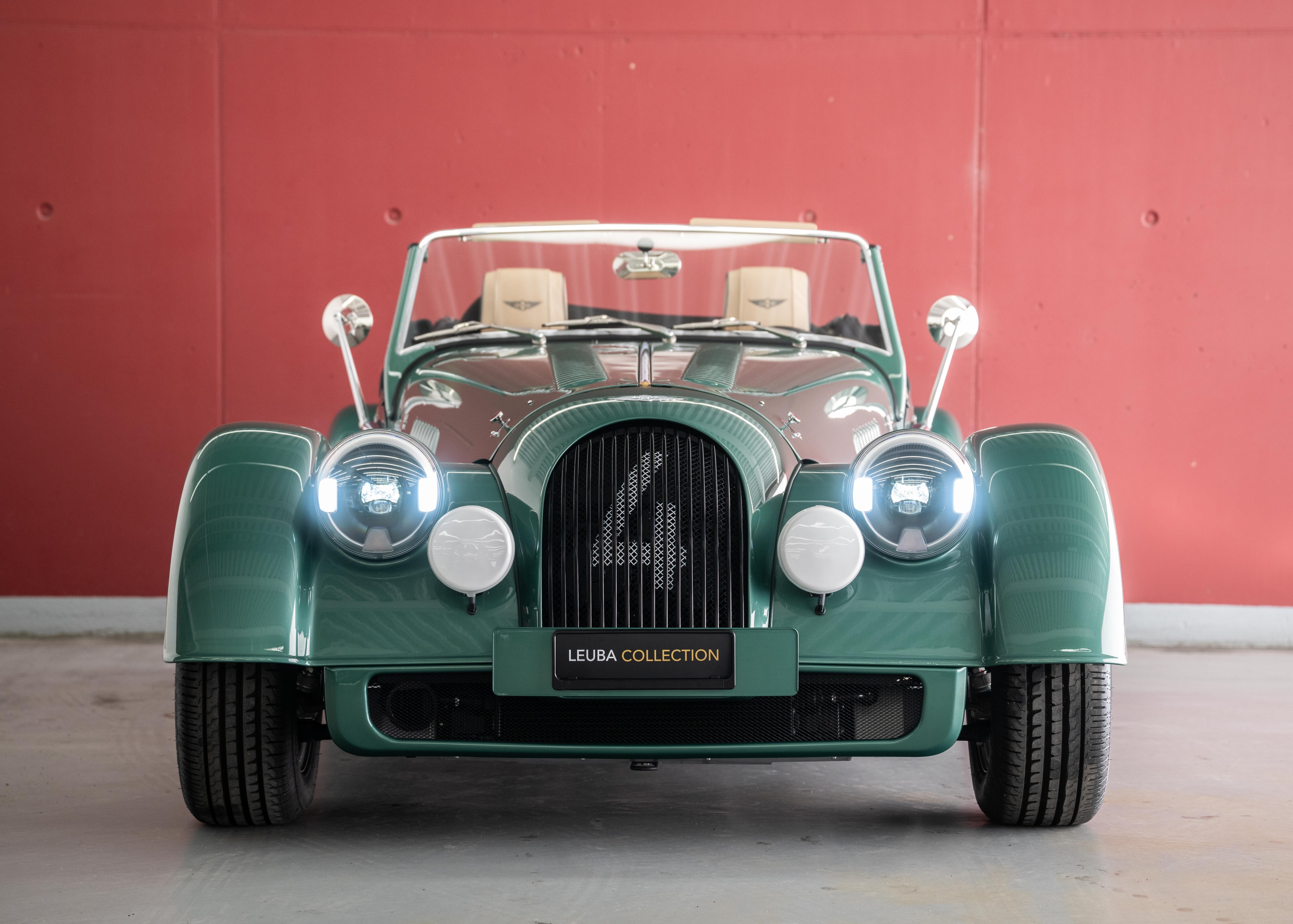 Image MORGAN PLUS-FOUR Plus Four 75th Anniversary (New Swiss car, World Limited Edition 1 of 75, Aston Martin Almond Green metallic paint) - SOLD !
