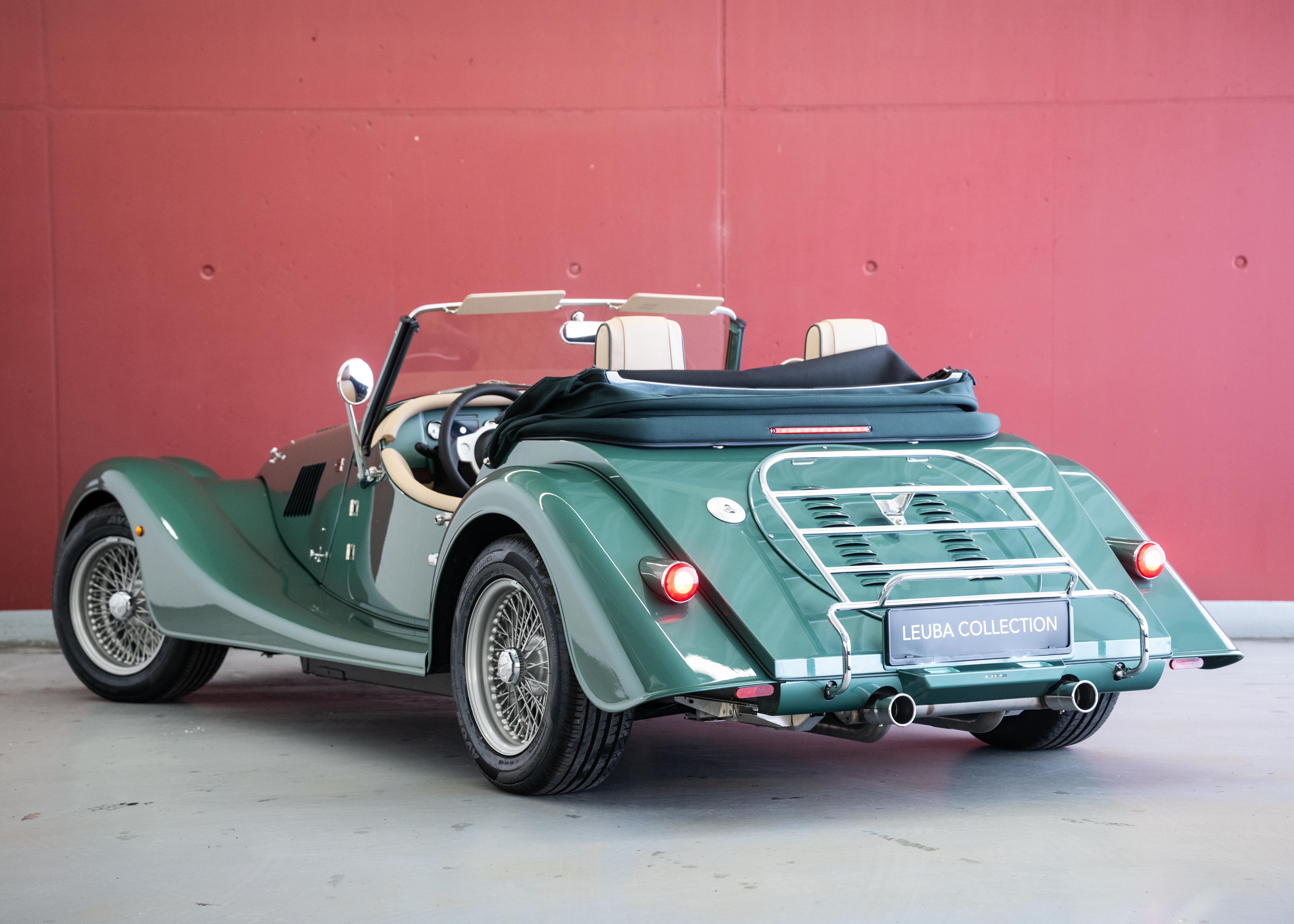 Image MORGAN PLUS-FOUR Plus Four 75th Anniversary (New Swiss car, World Limited Edition 1 of 75, Aston Martin Almond Green metallic paint) - SOLD !
