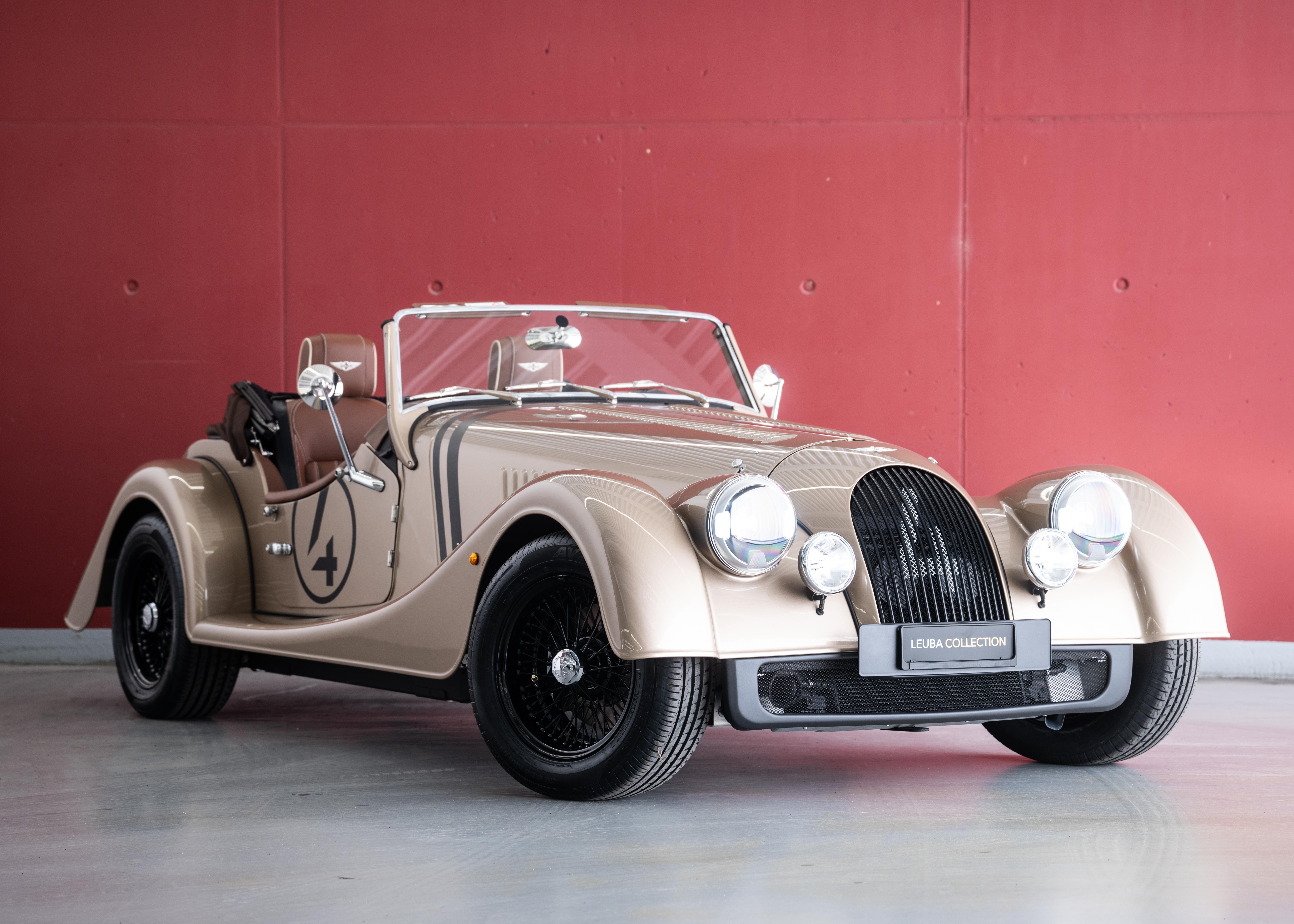 Photo MORGAN PLUS-FOUR Plus Four 75th Anniversary (New Swiss car, World Limited Edition 1 of 75, Aston Martin Selenite Bronze metallic paint)