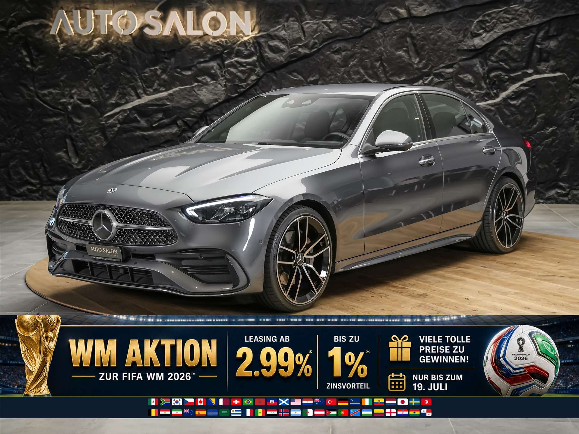 MERCEDES-BENZ C 220 d AMG Line *Werksgarantie*20" Felgen*Abstandsregler*-image-0
