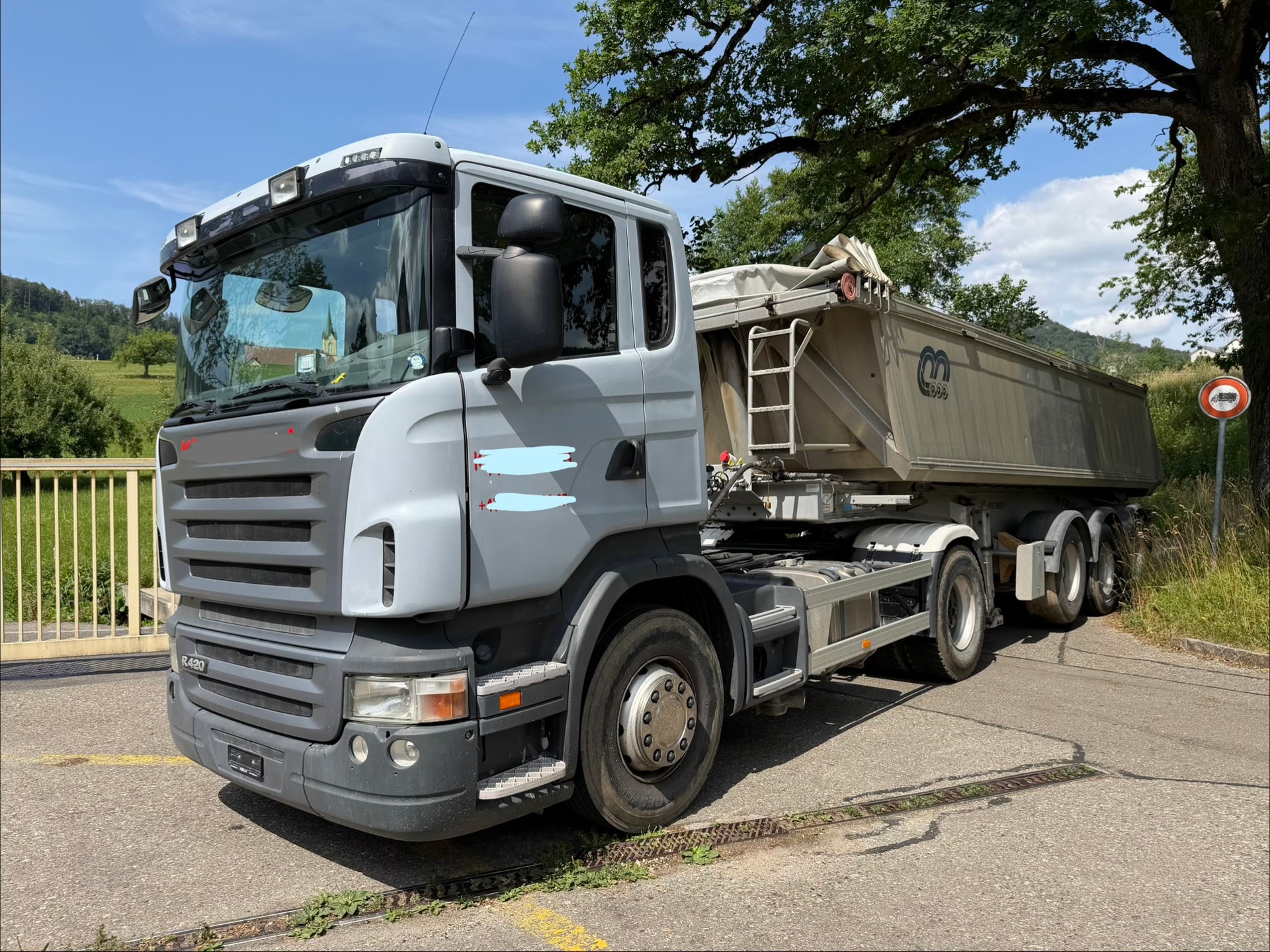 SCANIA SCANIA R420 LA 4x2 / Kipper Menci SL740R AB MFK-image-6