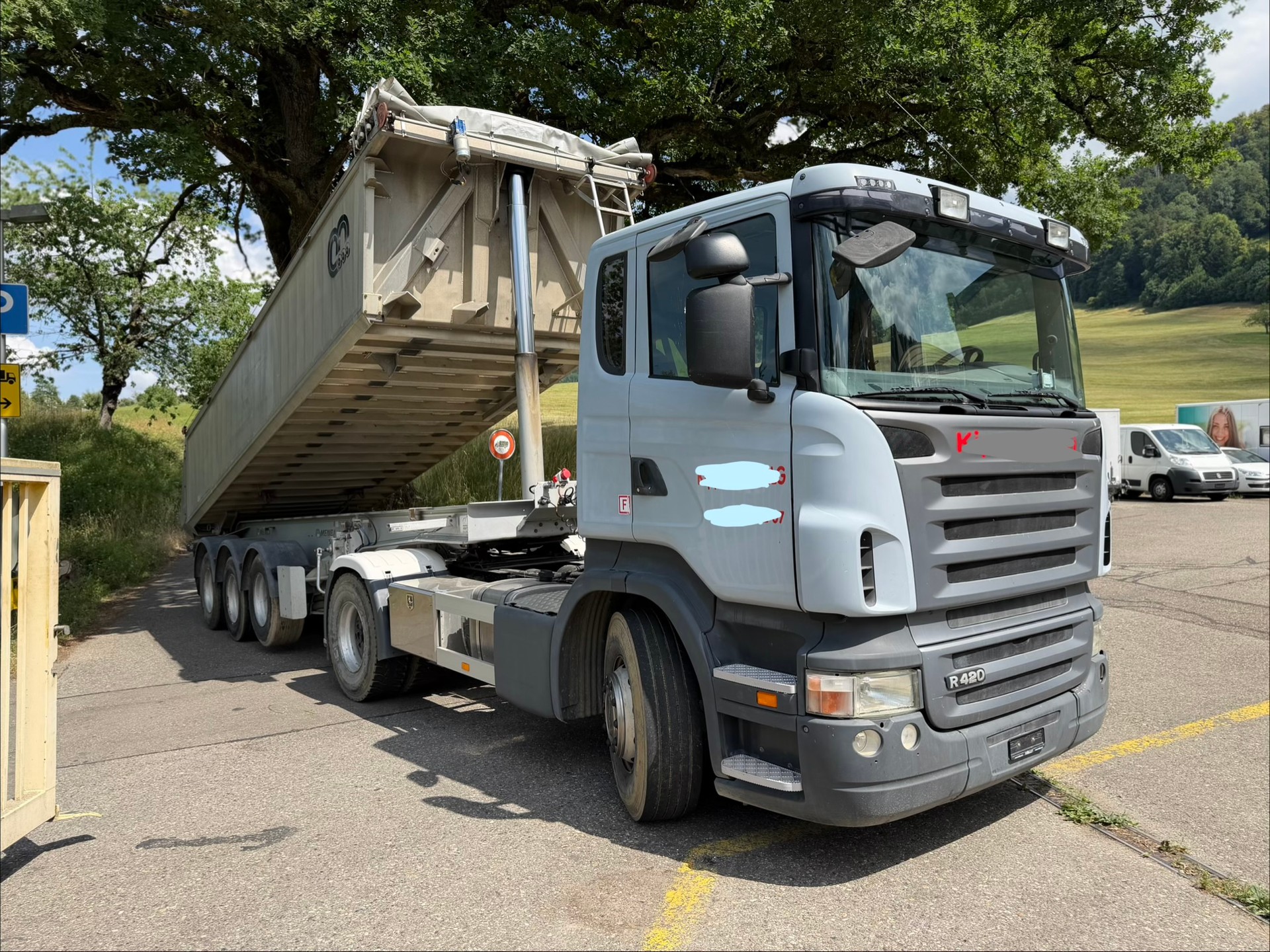 SCANIA SCANIA R420 LA 4x2 / Kipper Menci SL740R AB MFK-image-1