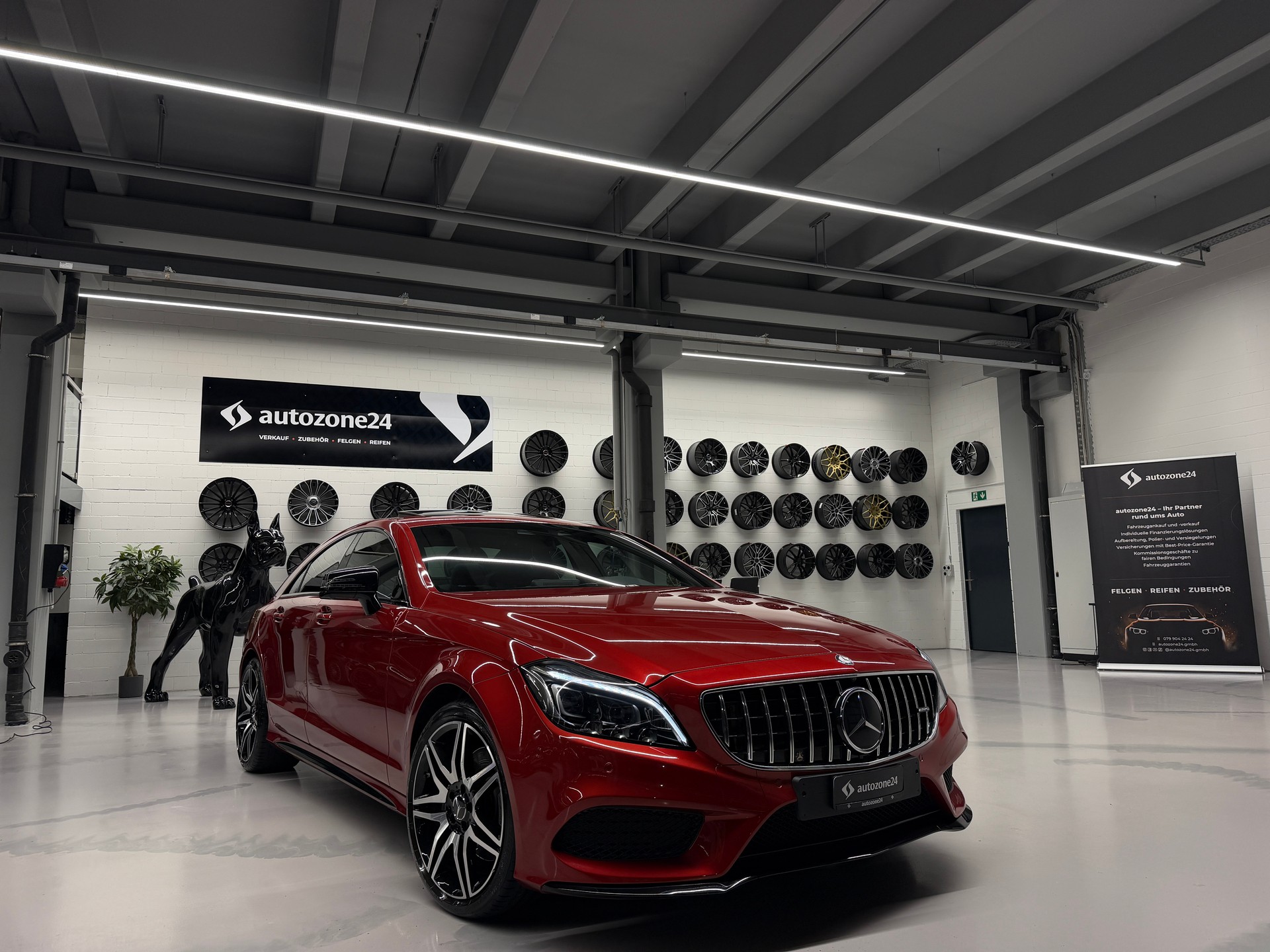 MERCEDES-BENZ CLS 350 d 4matic *AMG Line*Designo Hyazinthrot Metallic*Top Ausstattung*Frisch ab Service*Garantie*