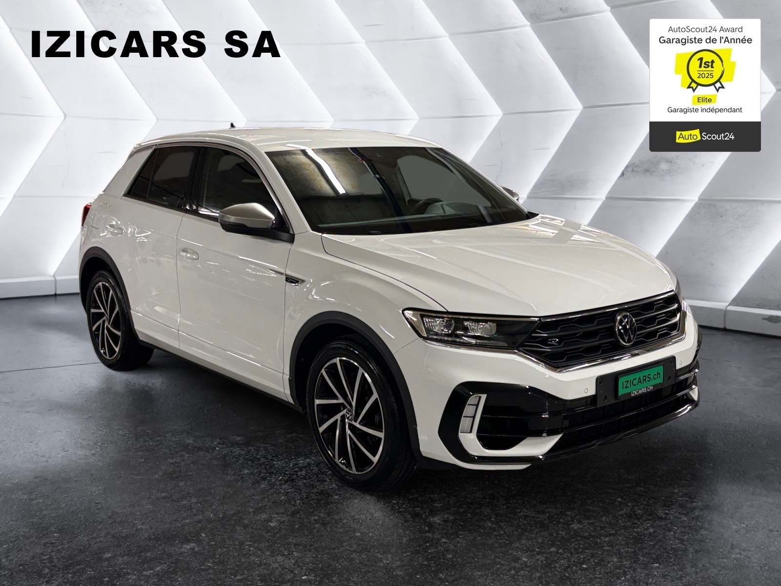 VW T-Roc 2.0 TSI R DSG 4Motion/BeatsAudio / Caméra de recul / App-Connect / Roues Hiver 17" incluses-image-3