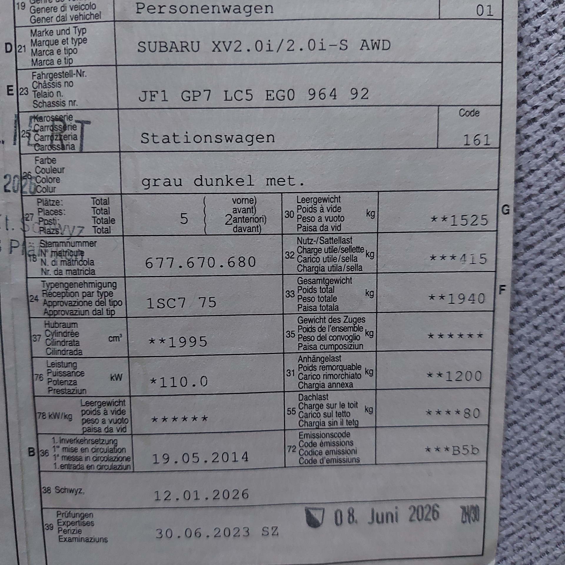 SUBARU XV 2.0 Swiss Two AWD CVT-image-10