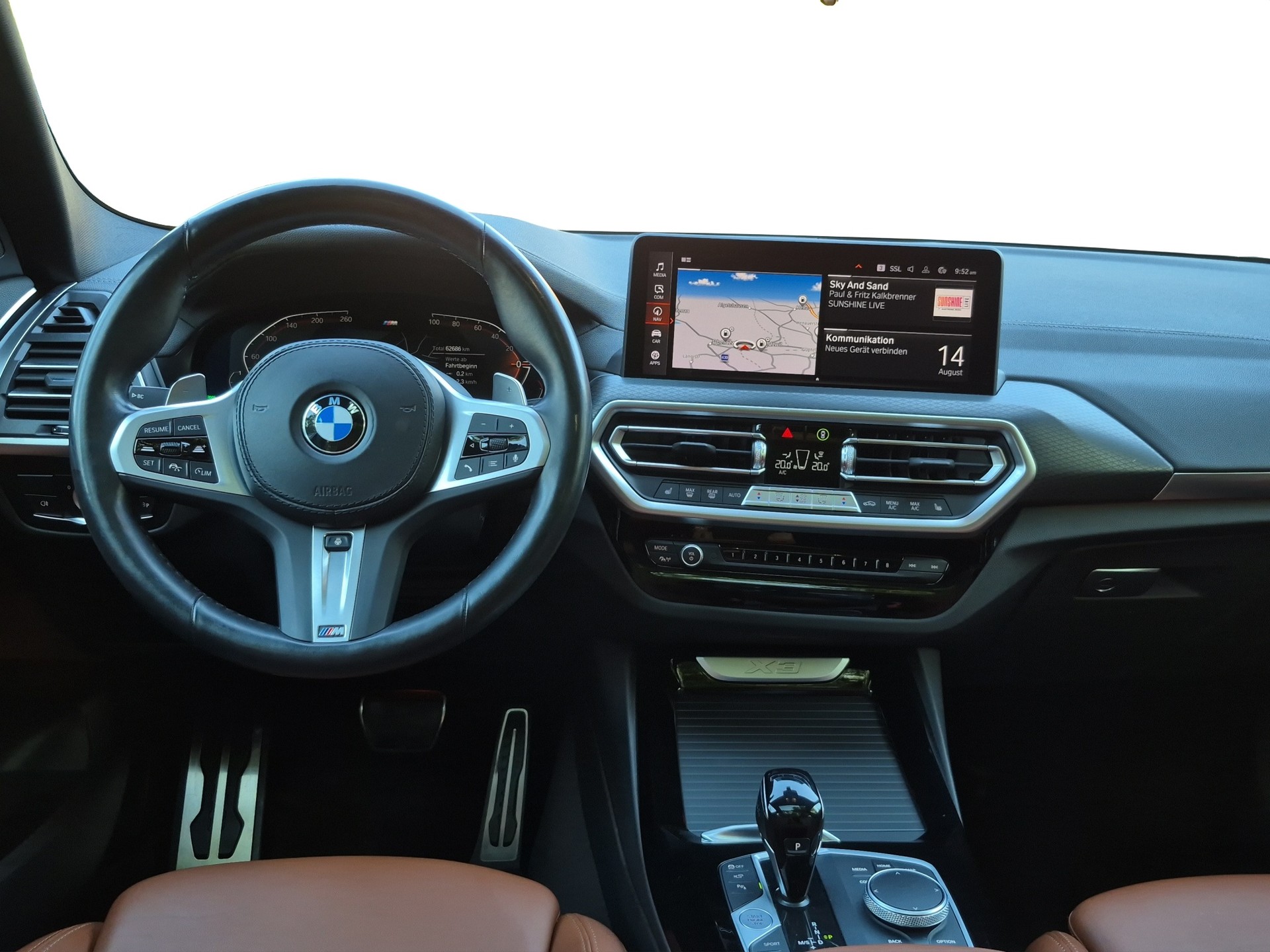 BMW X3 xDrive 48V 30d M Sport Steptronic *Anhängerkupplung/MEGA AUSSTATTUNG/Leder Tartufo/Panodach*-image-9
