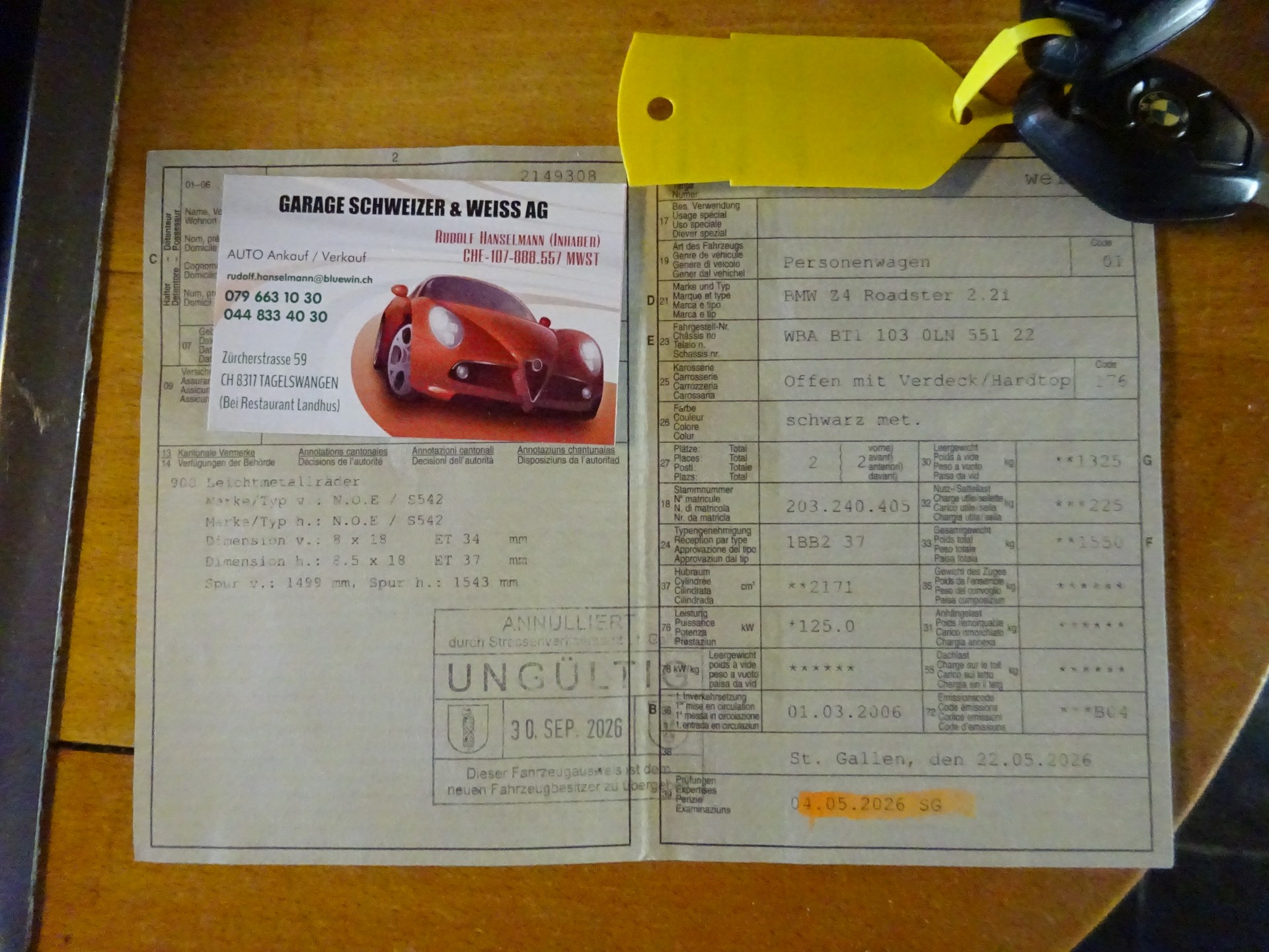 BMW Z4 2.2i Roadster - MFK5.2026 - VOLLAUTOMATISCHES VERDECK-image-13