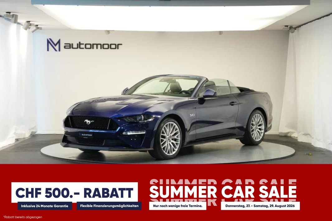 FORD Mustang Convertible 5.0 V8 GT Automat *CH-Fahrzeug*
