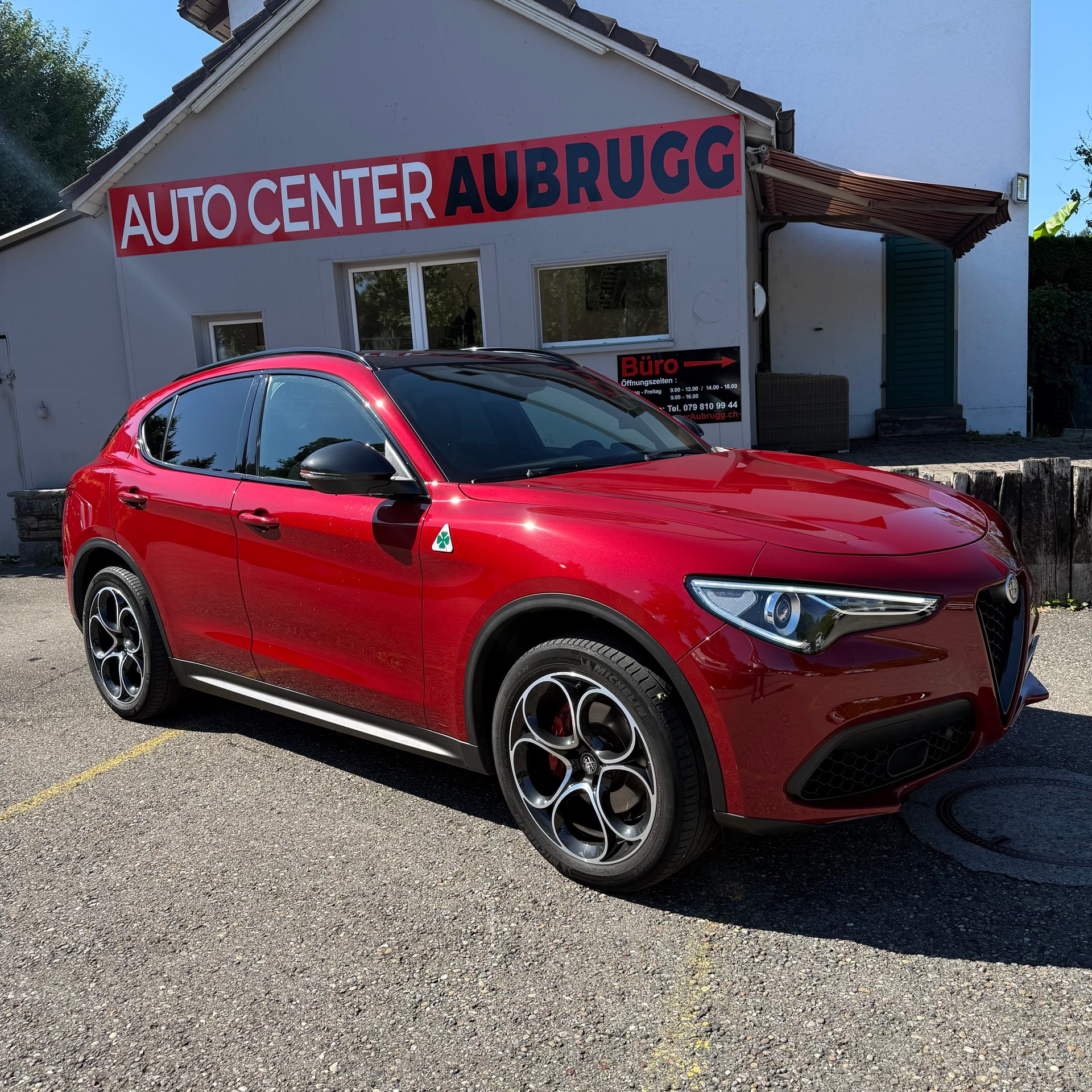 ALFA ROMEO Stelvio 2.0 Sport Q4 Automatic *PANORAMA-DACH - LEDER BRAUN - ROT MET - ANHÄNGERKUPPLUNG*-image-1