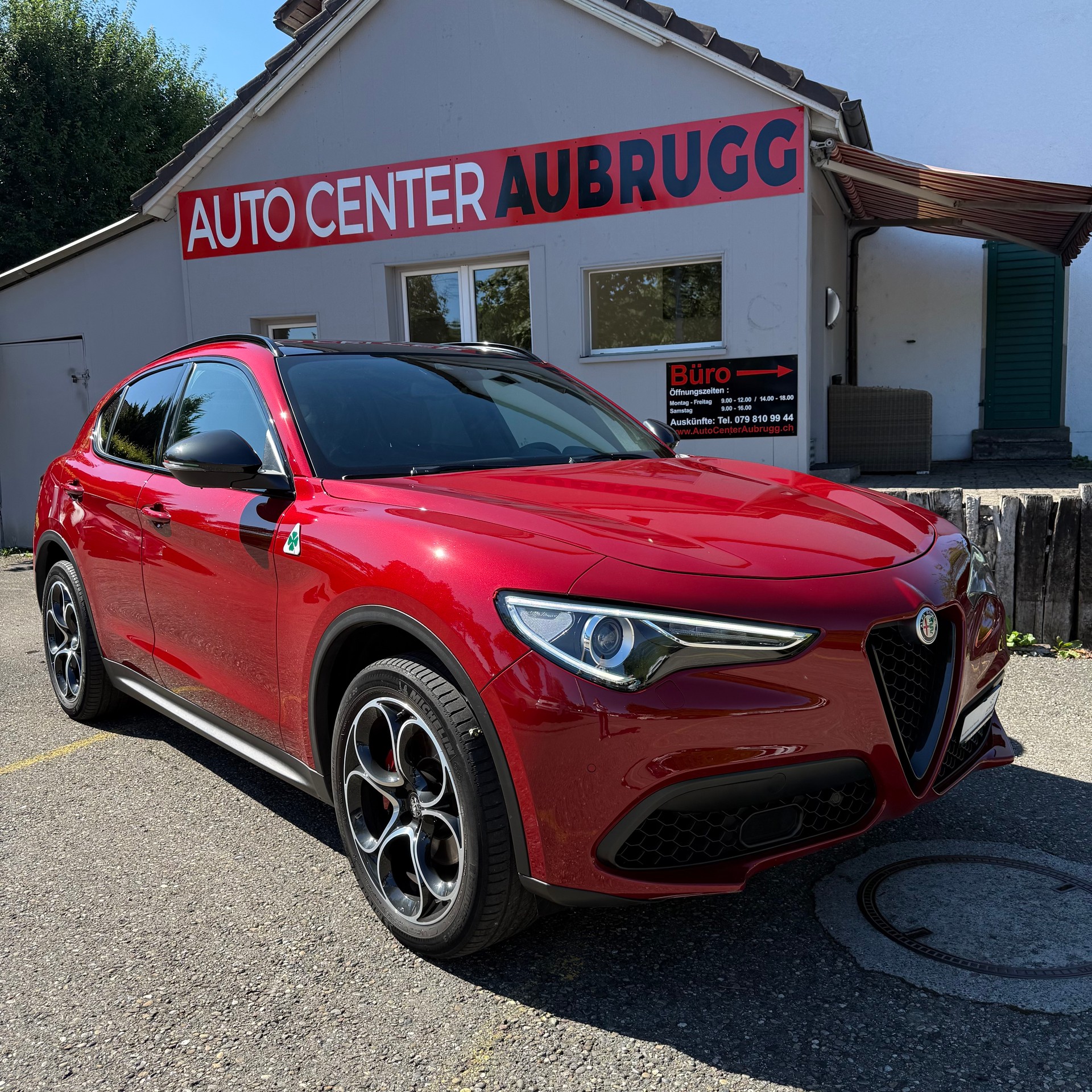 ALFA ROMEO Stelvio 2.0 Sport Q4 Automatic *PANORAMA-DACH - LEDER BRAUN - ROT MET - ANHÄNGERKUPPLUNG*-image-9