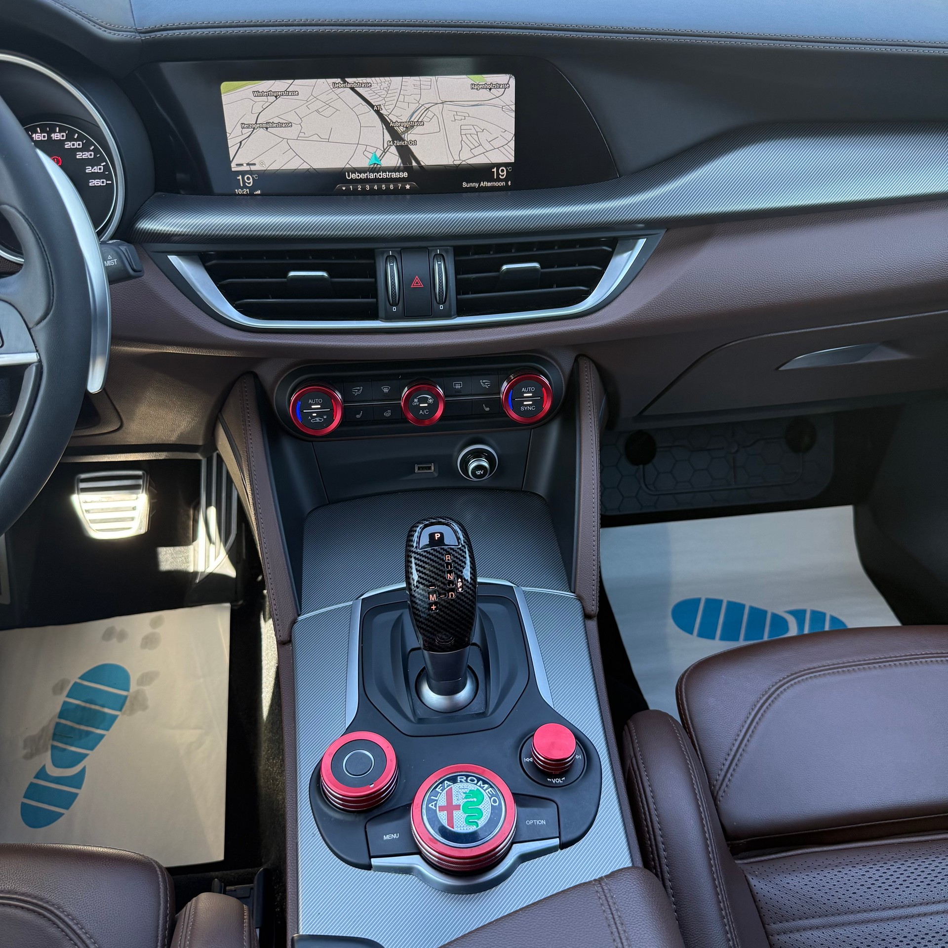 ALFA ROMEO Stelvio 2.0 Sport Q4 Automatic *PANORAMA-DACH - LEDER BRAUN - ROT MET - ANHÄNGERKUPPLUNG*-image-12