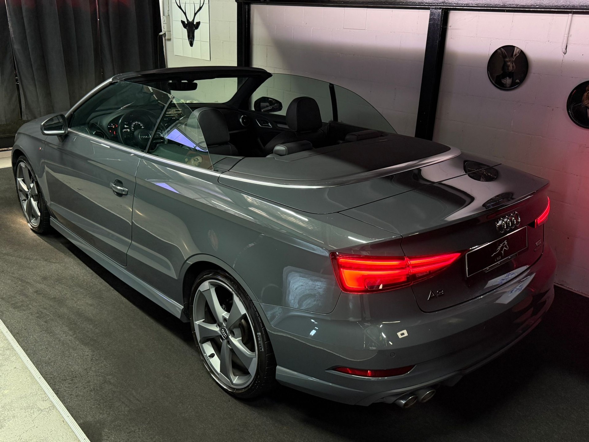 AUDI A3 Cabriolet 2.0 TDI S-Line quattro S-tronic / NanoGrau / Leder / 19’’ Zoll / Wunderschöne Konfiguration-image-5
