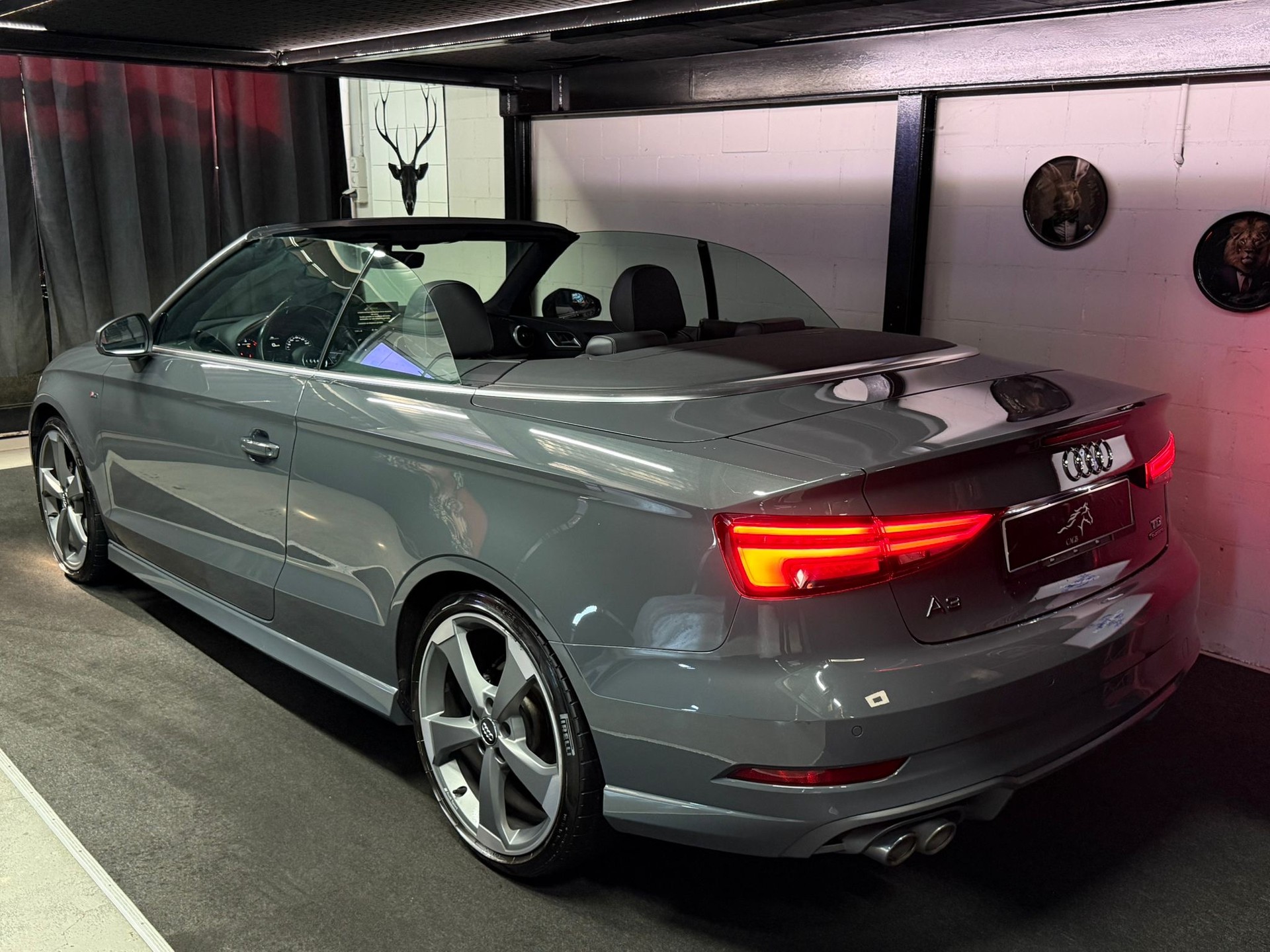 AUDI A3 Cabriolet 2.0 TDI S-Line quattro S-tronic / NanoGrau / Leder / 19’’ Zoll / Wunderschöne Konfiguration-image-1