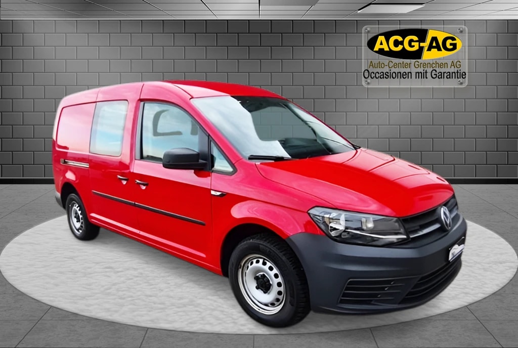 VW Caddy Maxi 2.0TDI 4Motion BlueMotion Technology ** Teil-Leder ** Klimaanlage ** Sortimo Schublade **-image-0