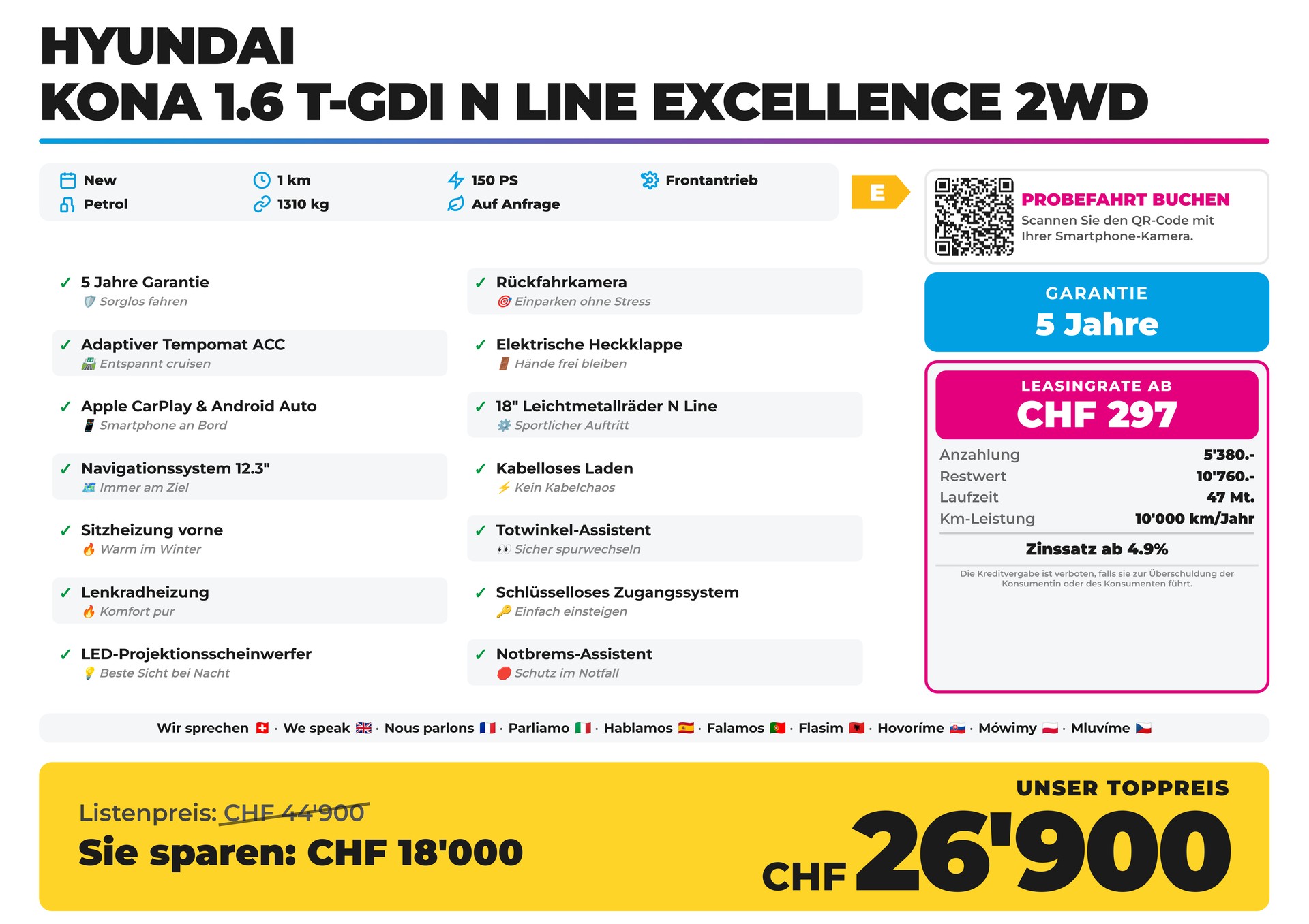 HYUNDAI Kona 1.6 T-GDi N Line Excellence 2WD-image-1