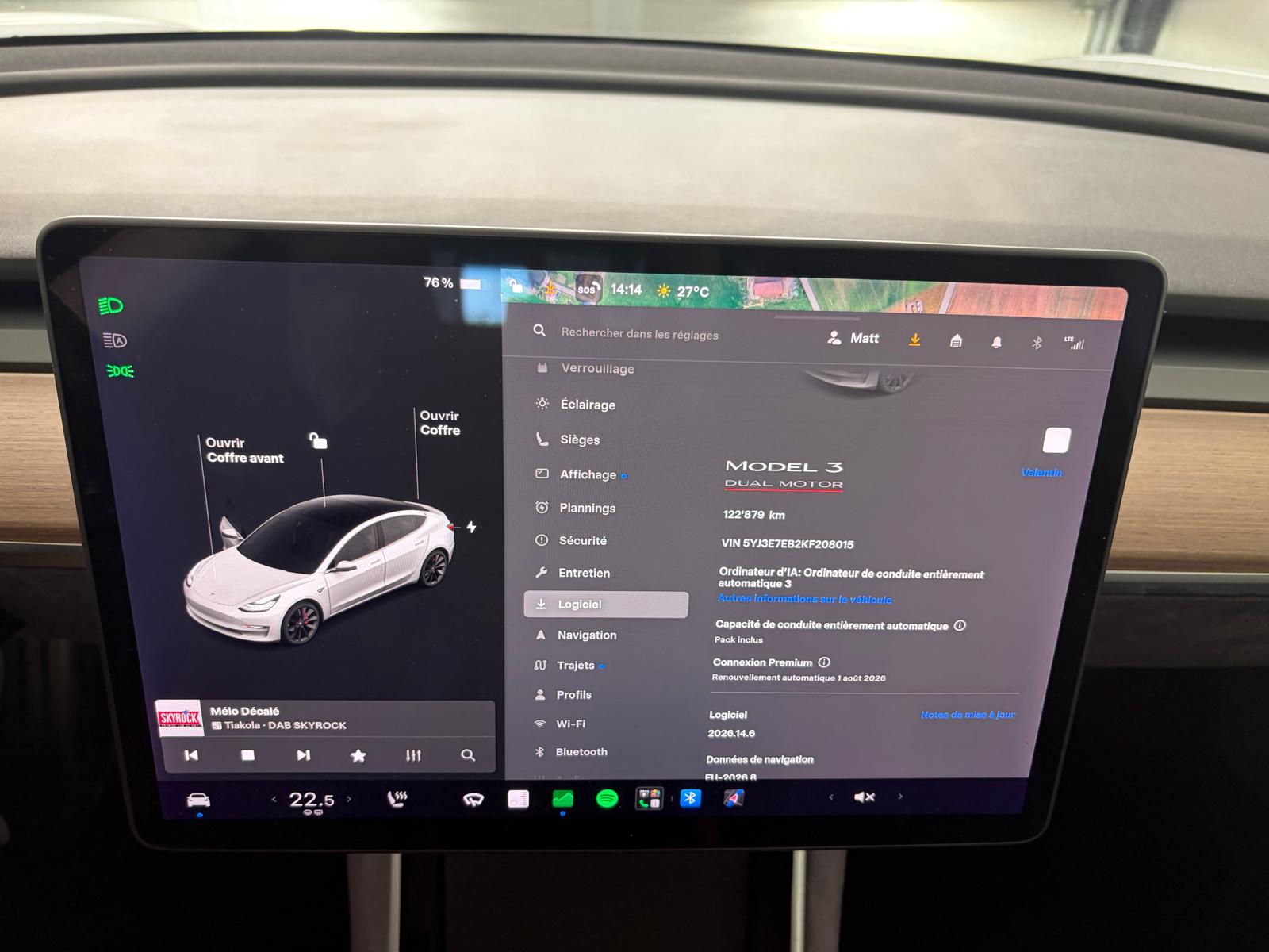 TESLA Model 3 Performance Dual Motor AWD - Conduite Autonome * Full Self Driving *-image-22