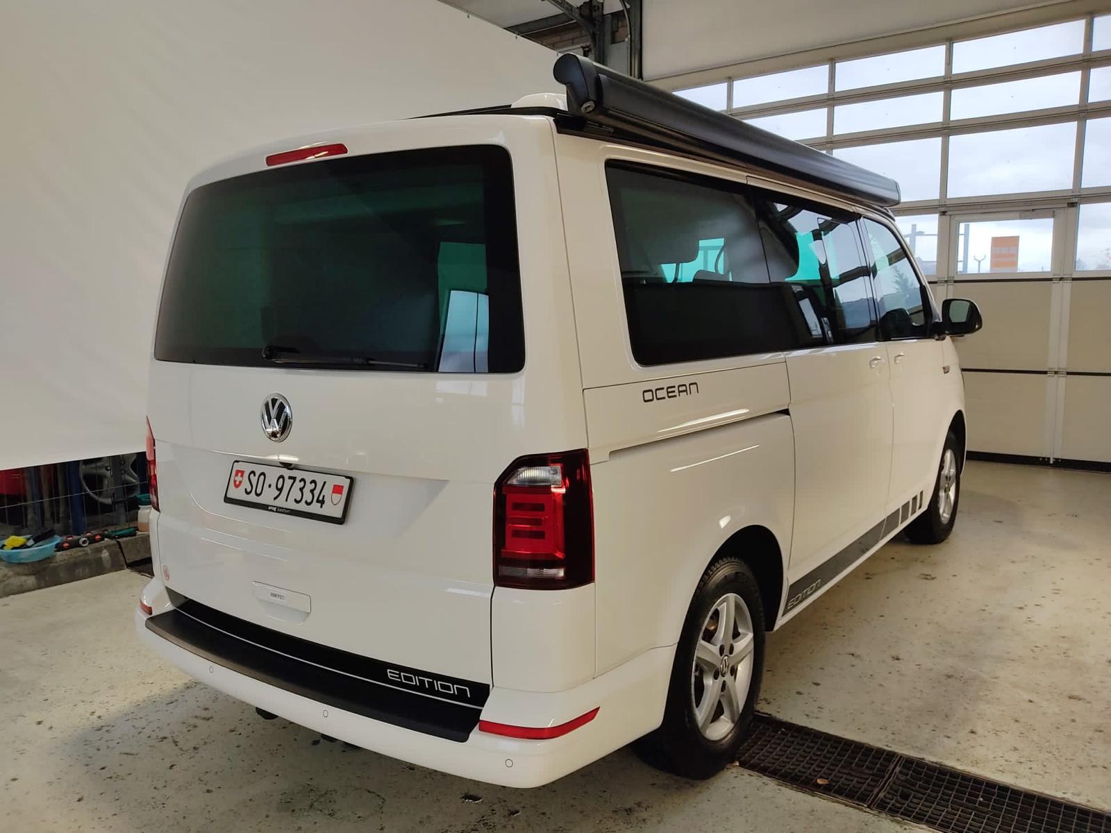 VW T6 CALIFORNIA 2.0 TDI OCEAN WHITE DSG AUTOMAT + AUFSTELLDACH + KM 65`000 + WIE NEU + SEHR SAUBER + GEPFLEGT. MIT KÜCHE. MIT AHK.-image-3