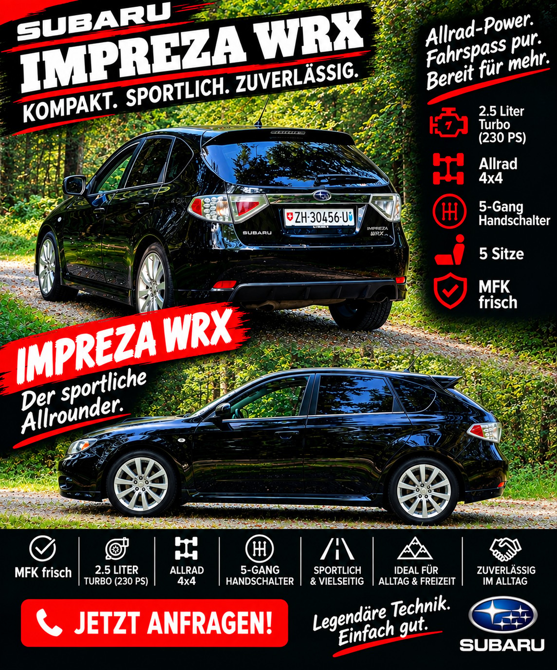 SUBARU Impreza 2.5 Turbo 4WD WRX Swiss-image-0