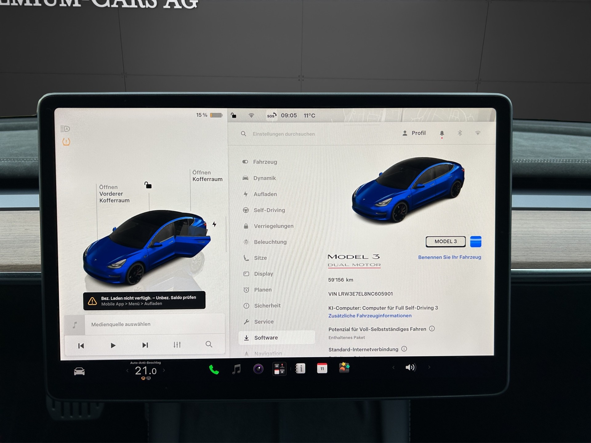 TESLA Model 3 Performance Dual Motor / PS 534 / Batterie 94 % / FSD Autopilot-image-8