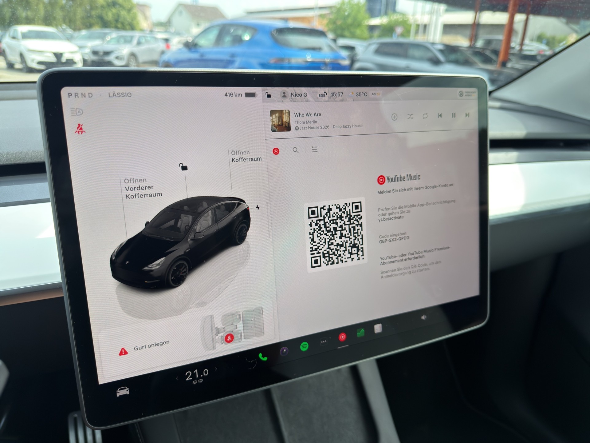 TESLA Model Y Performance D SOC 95.5% Weisses Interieur-image-23