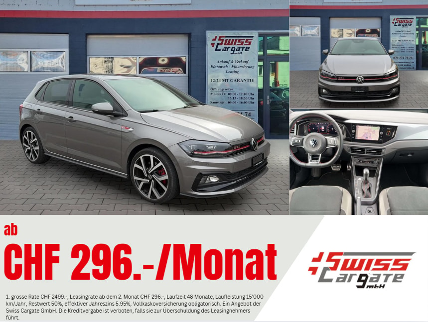 VW Polo 2.0 TSI GTI DSG mit Panoramadach & Beats Soundsystem + Leder/Alcantara-image-0