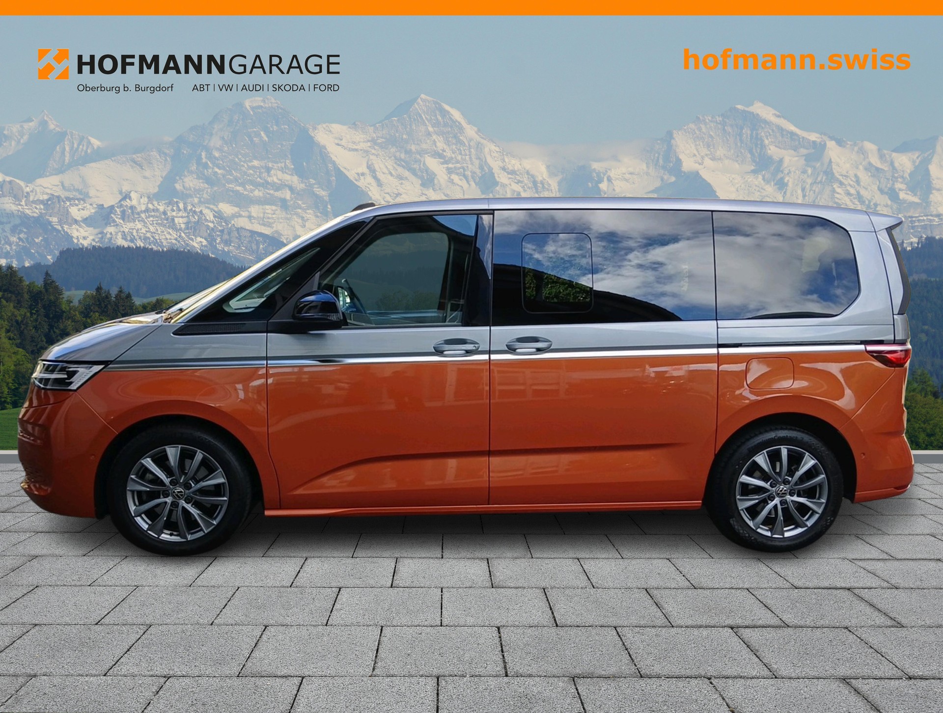 VW Multivan 2.0 TSI Style Liberty DSG Orange/Silber 7-Sitzer-showroom-element-1