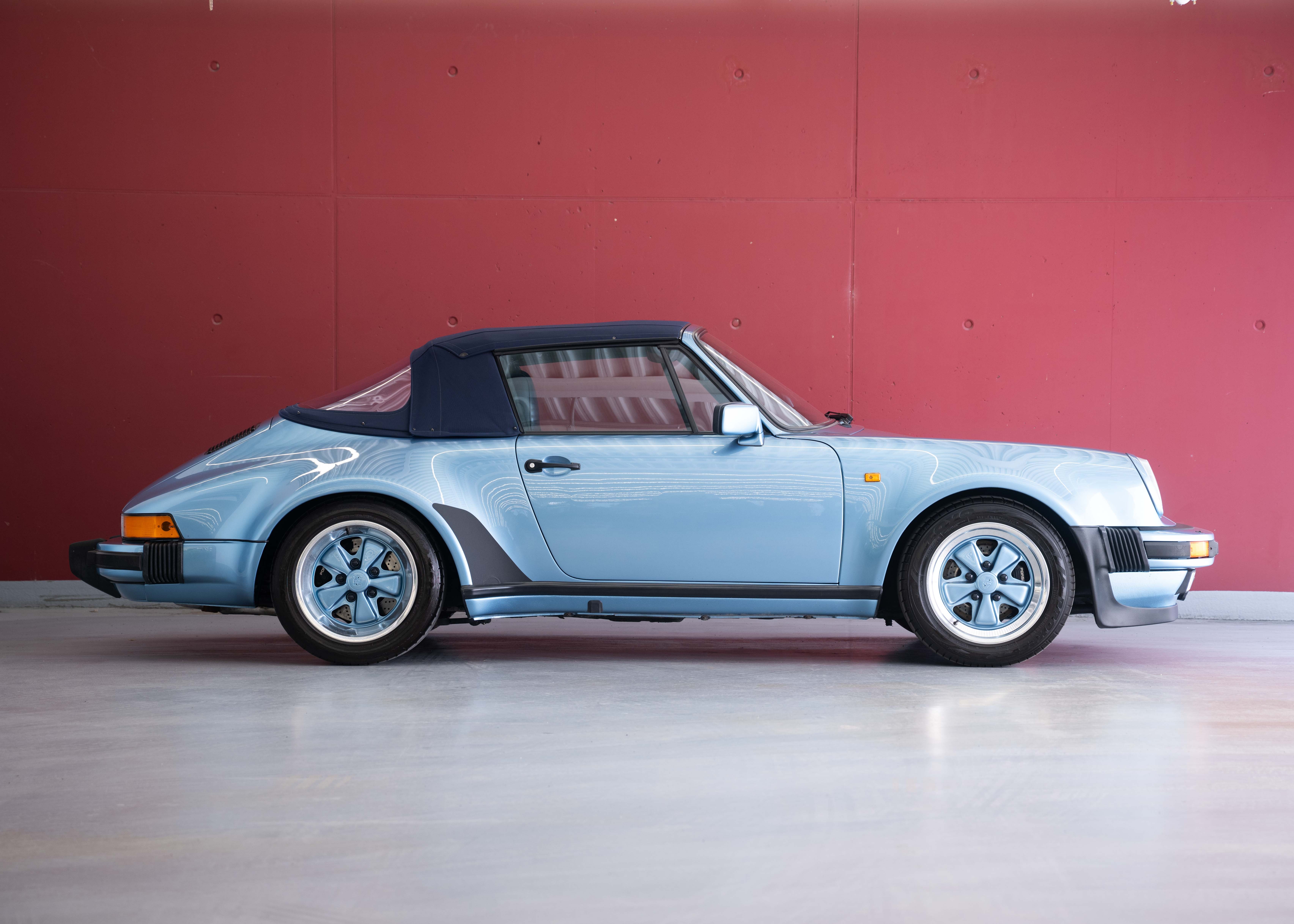 Image PORSCHE 911 911 Carrera 3.2 Cabrio Turbo Look (100% original, certified low mileage, L999 paint, restored, fully documented)