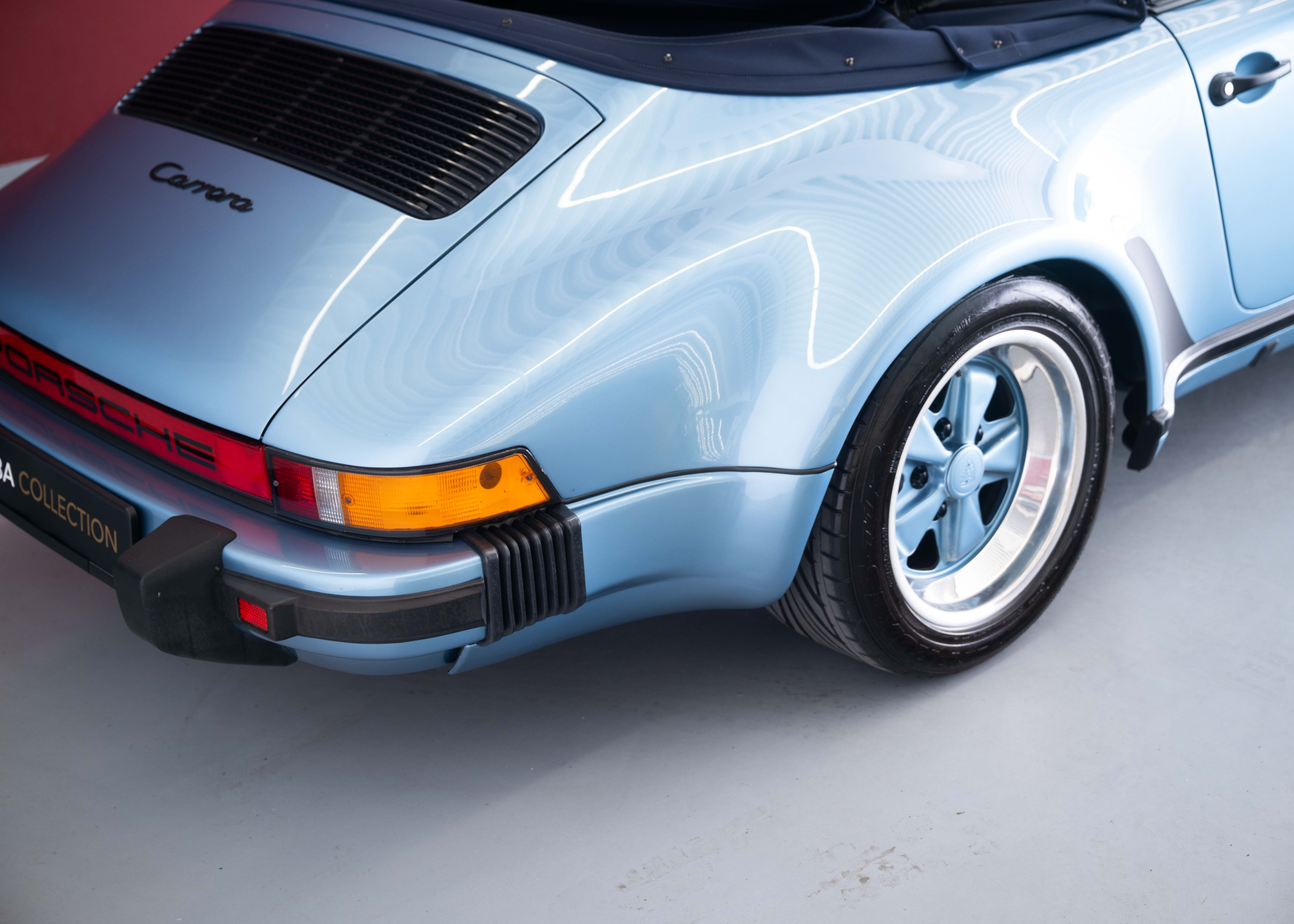 Image PORSCHE 911 911 Carrera 3.2 Cabrio Turbo Look (100% original, certified low mileage, L999 paint, restored, fully documented)